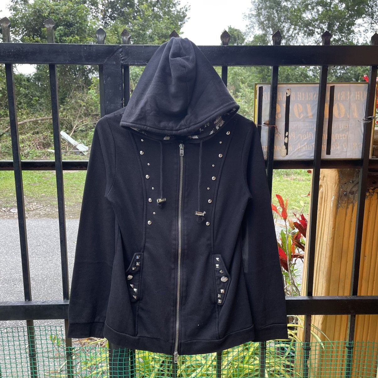 Sex Pot ReVeNGe 🔥🇯🇵Sex Pot Revenge Big Skull Spike Buttons Full Zipper Hoodie Size US XS / EU 42 / 0 - 3 Thumbnail