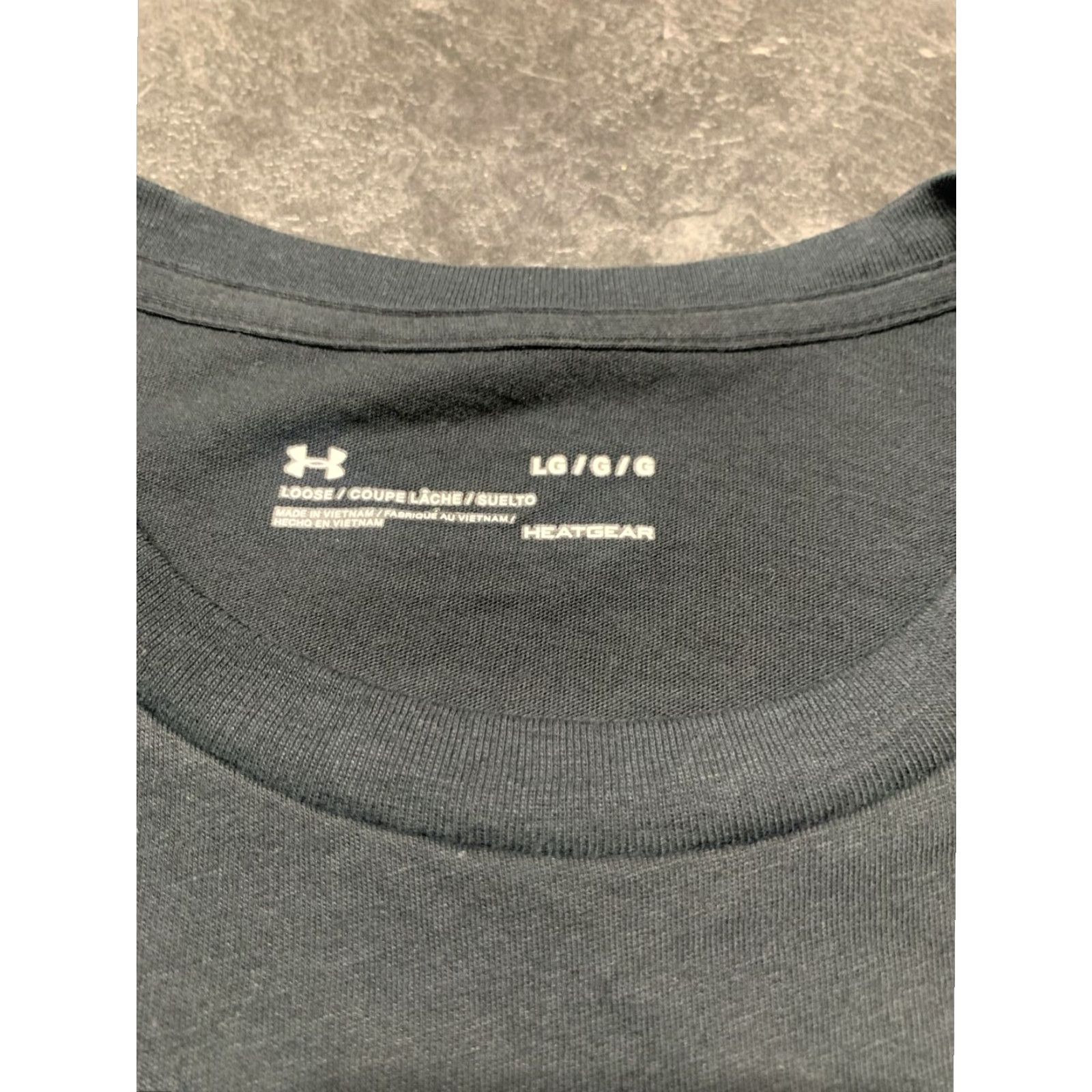 Under Armour Under Armour Mens Large Short Sleeve Loose Fit HeatGear Crew Neck T-Shirt Black Size US L / EU 52-54 / 3 - 5 Thumbnail
