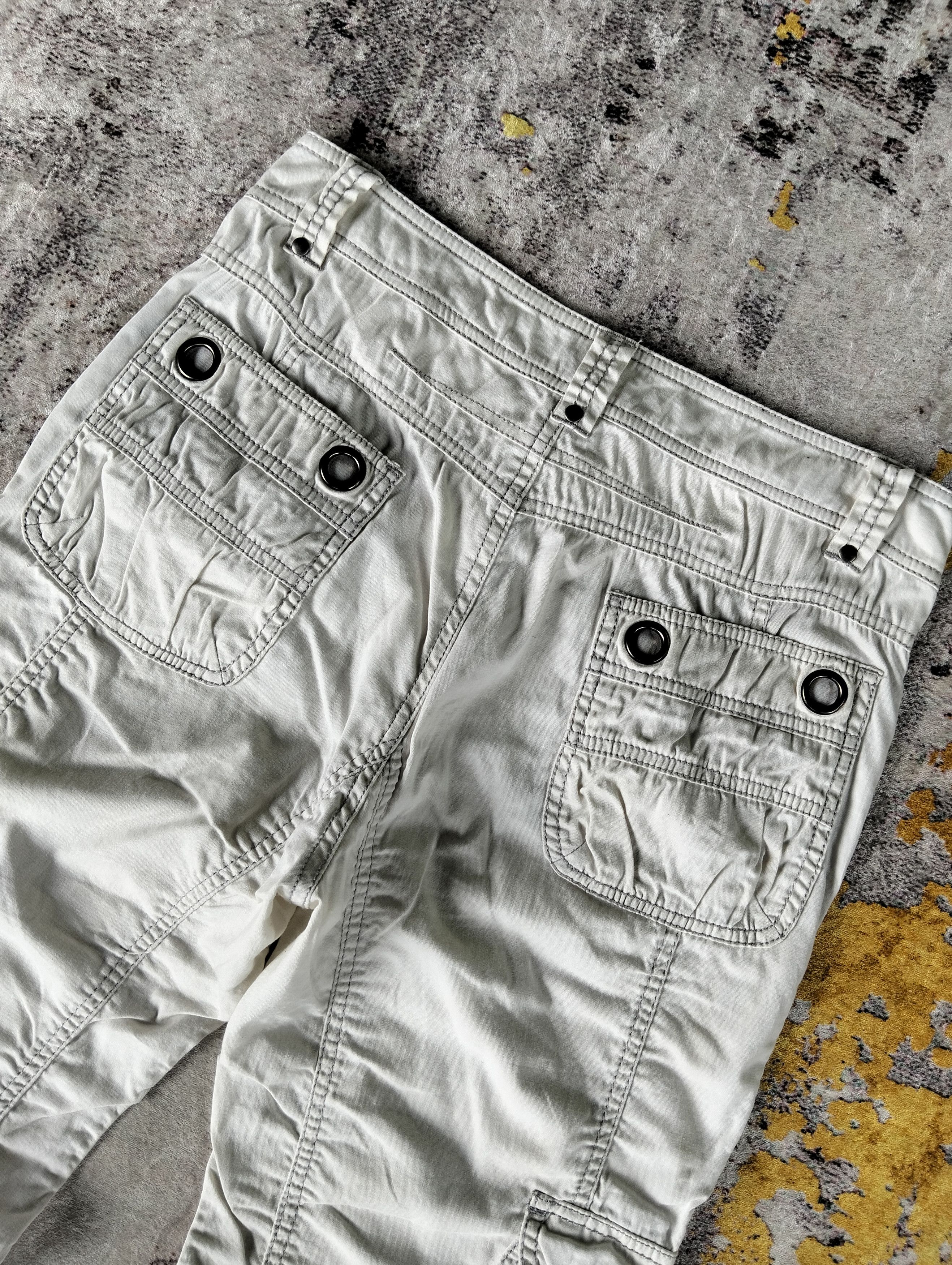 If Six Was Nine 2000s Japanese Lucas Cargo Multi Pocket Button Cross Pants Size US 28 / EU 44 - 7 Thumbnail
