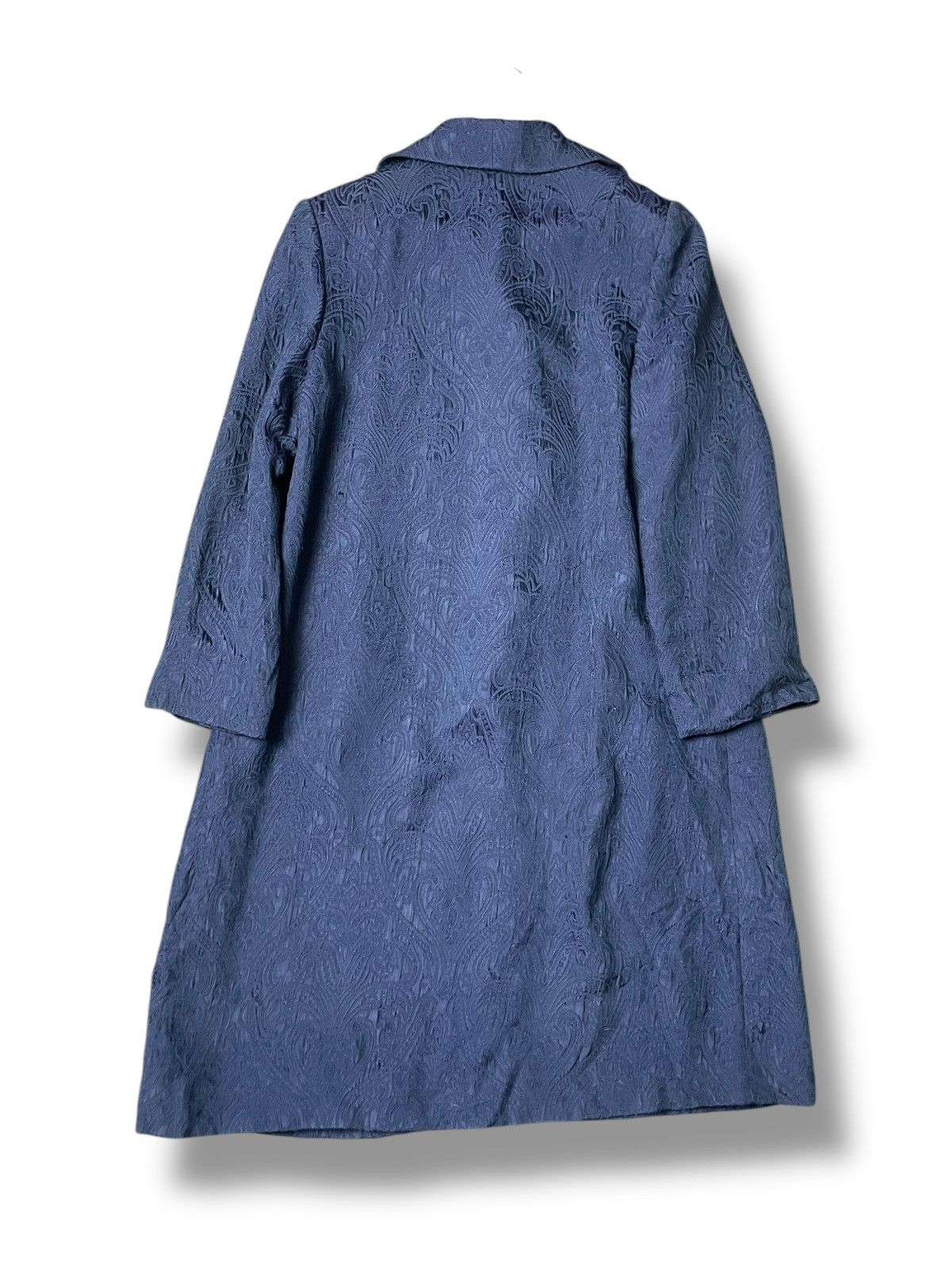 Japanese Brand × Vintage Jun Ashida Brand Embossed Long Coat (64) Size M / US 6-8 / IT 42-44 - 7 Thumbnail