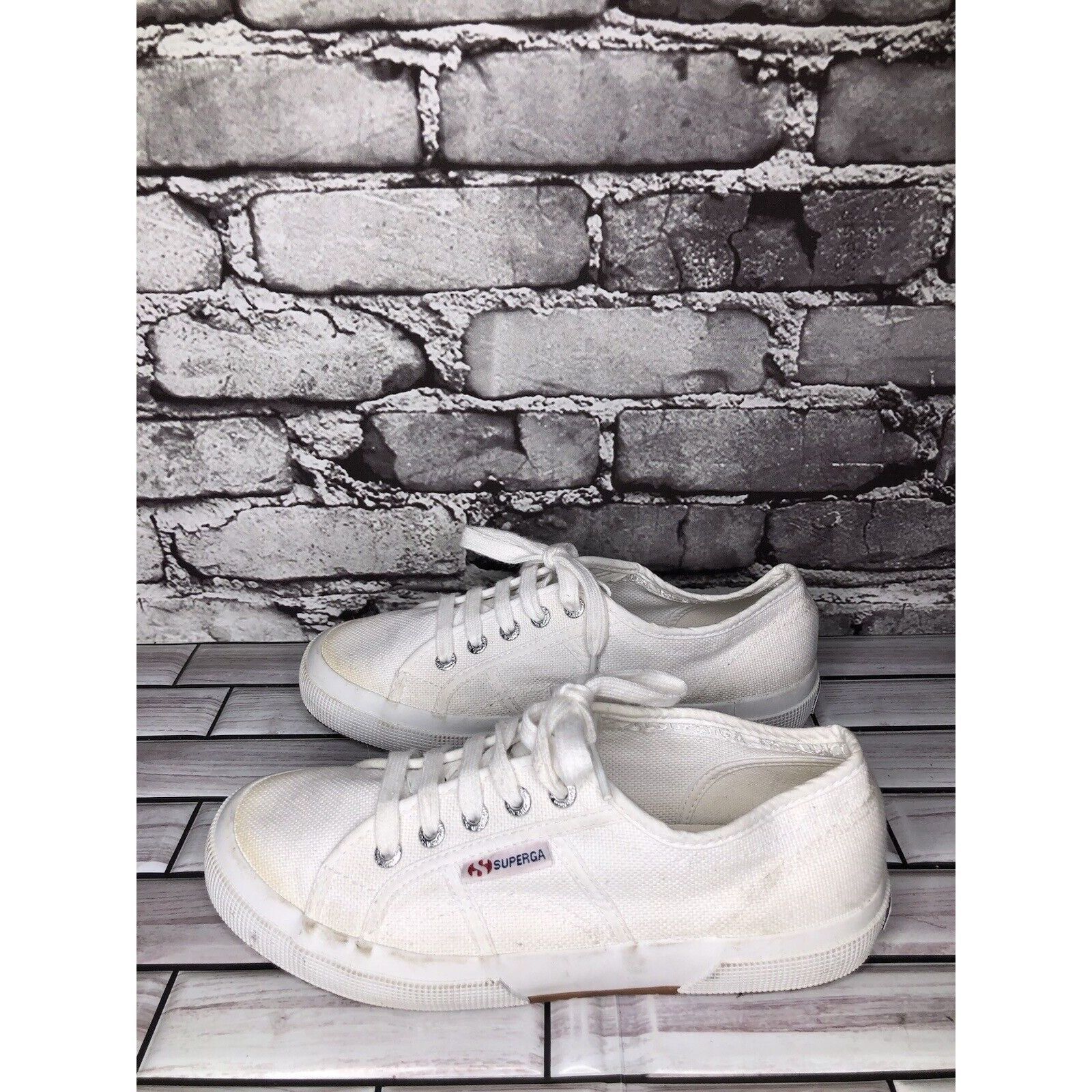 Superga Superga White Canvas Fabric Lace Up Causal Sneakers Shoes Wo Size US 7.5 / IT 37.5 - 14 Thumbnail