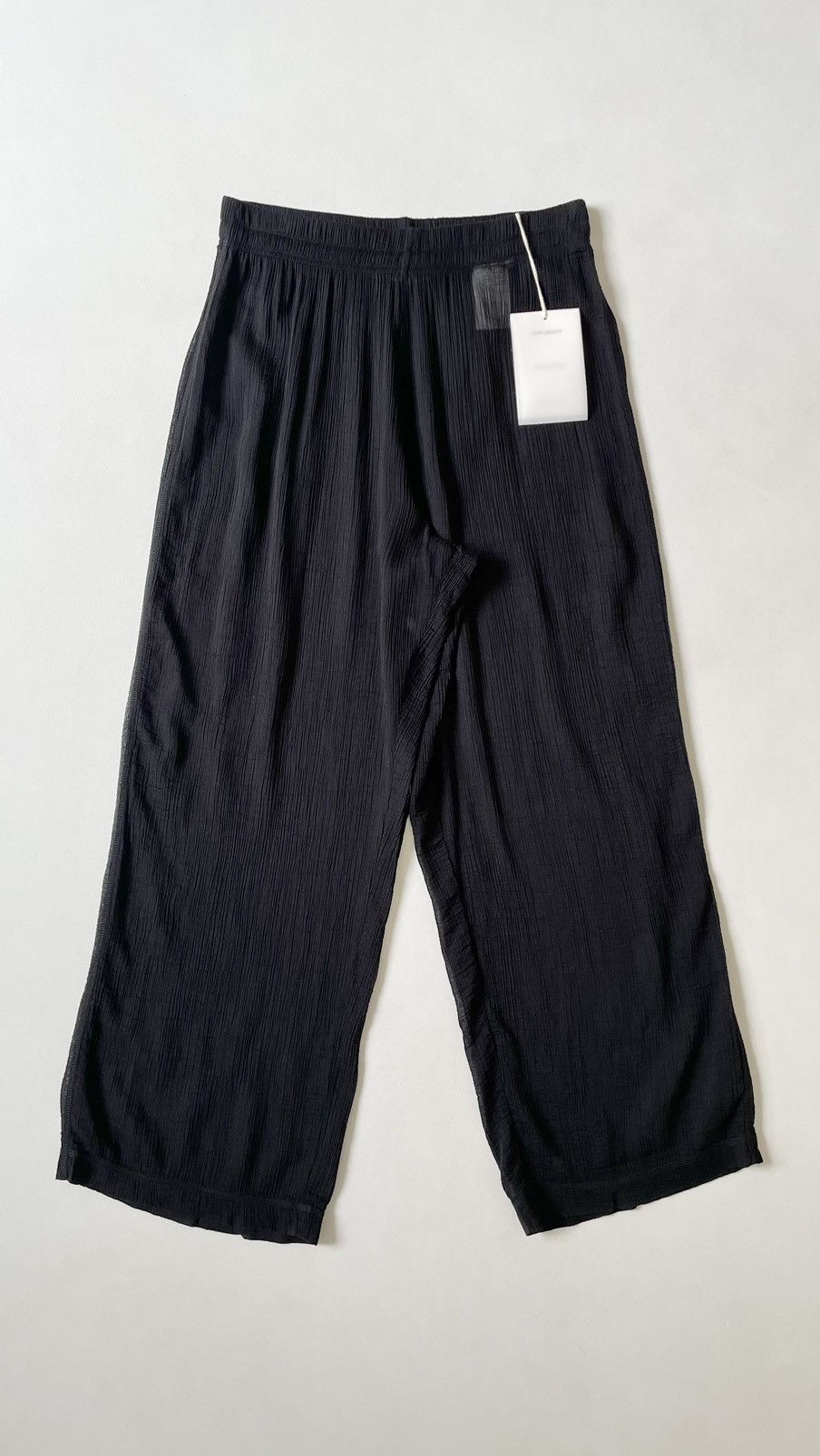 Our Legacy Black Hemp Loopback Crinkle Cotton Pants Size US 32 / EU 48 - 1 Thumbnail