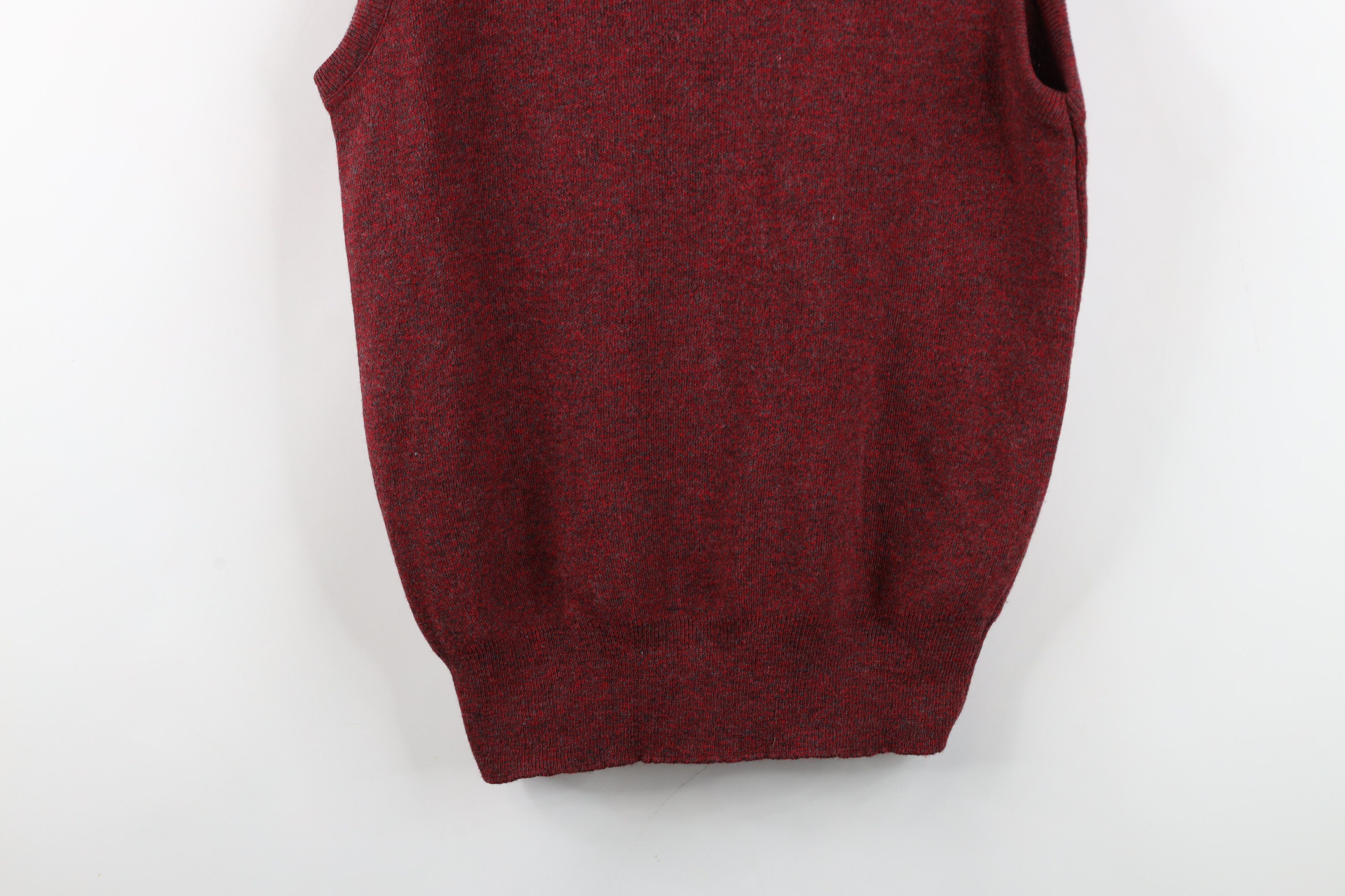 Vintage Deadstock Vintage 70s Streetwear V-Neck Sweater Vest Red USA Size US XL / EU 56 / 4 - 11 Thumbnail