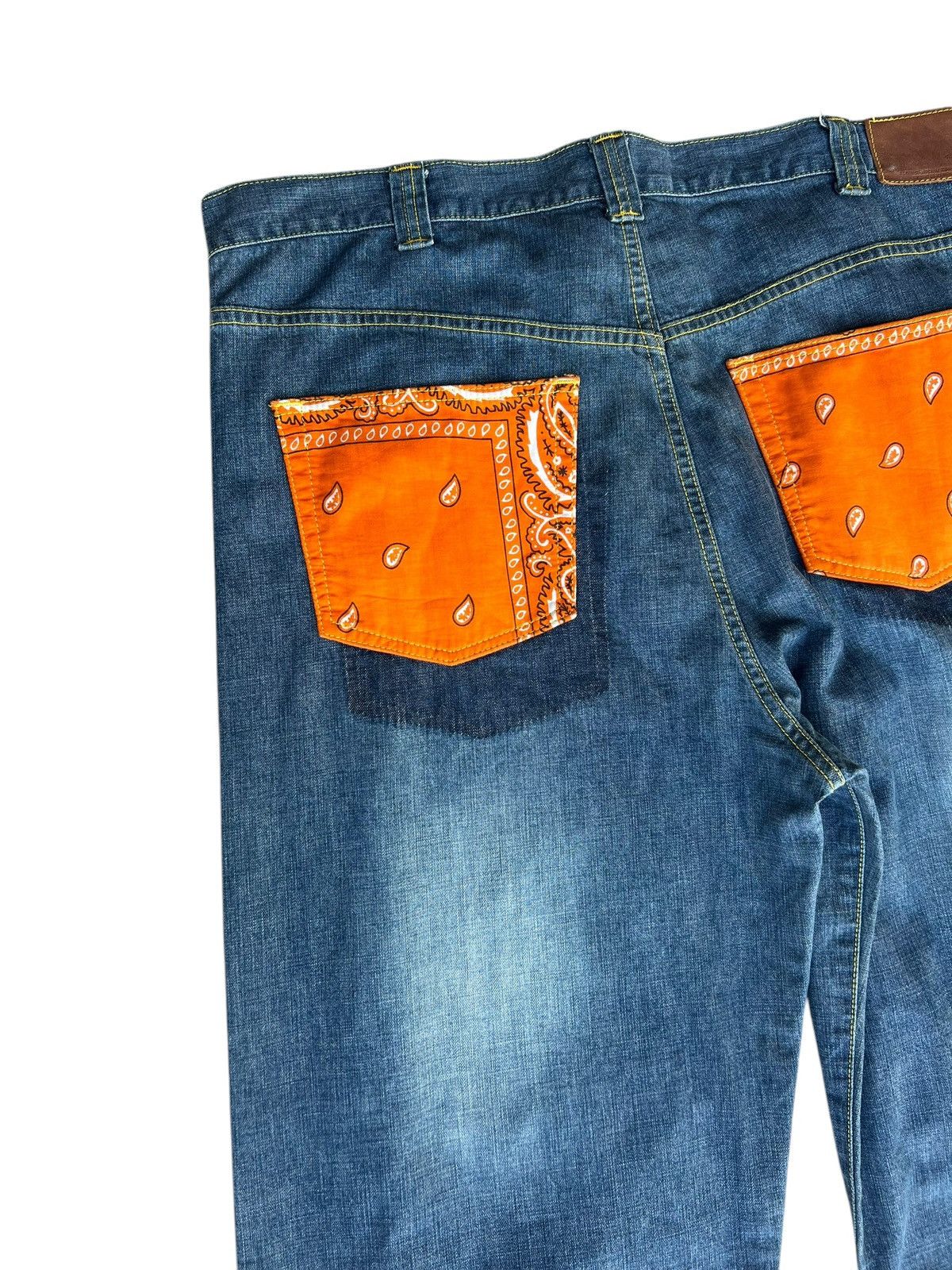 Japanese Brand × PHENOMENON Japan Brand Phenomenon Paisley Design Baggy Loose Jeans Size US 38 / EU 54 - 16 Thumbnail
