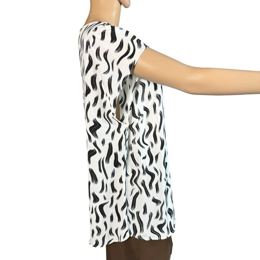 Other Philosophy white Black Flutter Sleeve Top Size XL Size XL / US 12-14 / IT 48-50 - 3 Thumbnail
