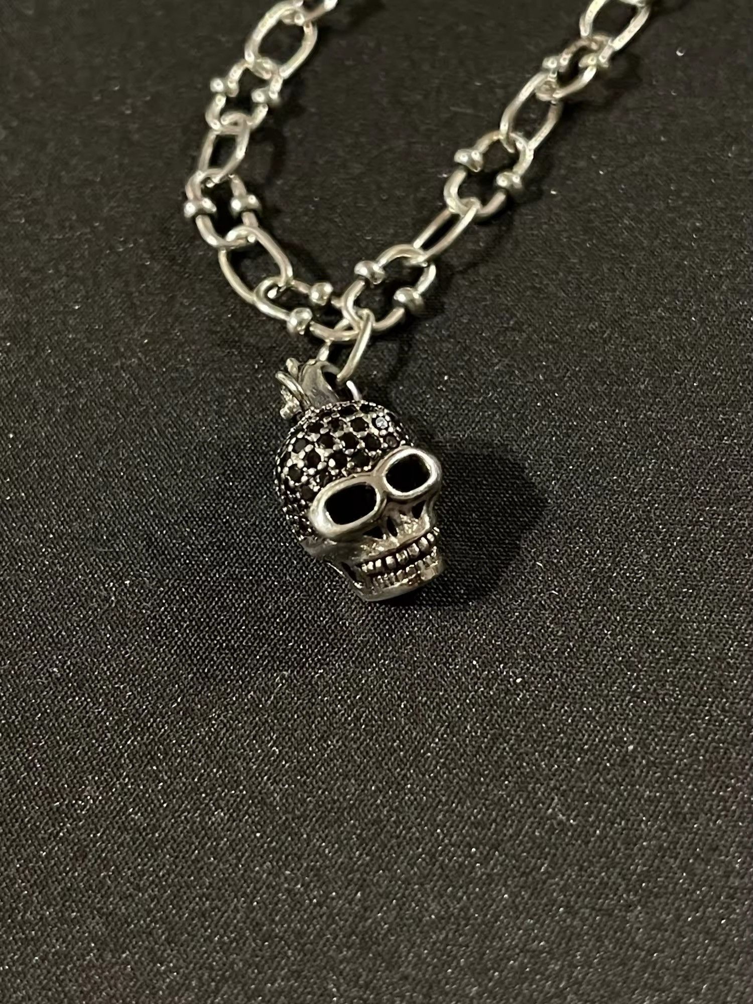 Other Skull Pave Pendant Necklace Size ONE SIZE - 7 Thumbnail
