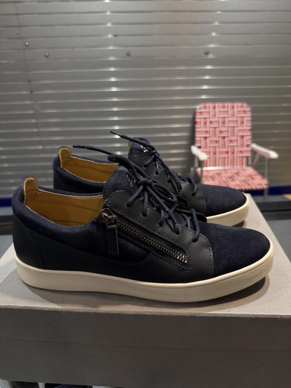 Giuseppe Zanotti Giuseppe Zanotti Frankie Blue Sneakers Size 42EU/9US Size US 9 / EU 42 - 3 Thumbnail