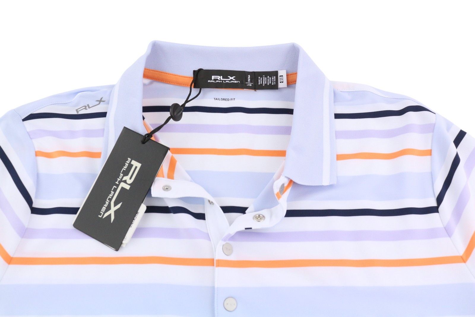 RLX Ralph Lauren GOLF L Multicolor Polo Tee 84717 Size L / US 10 / IT 46 - 4 Thumbnail