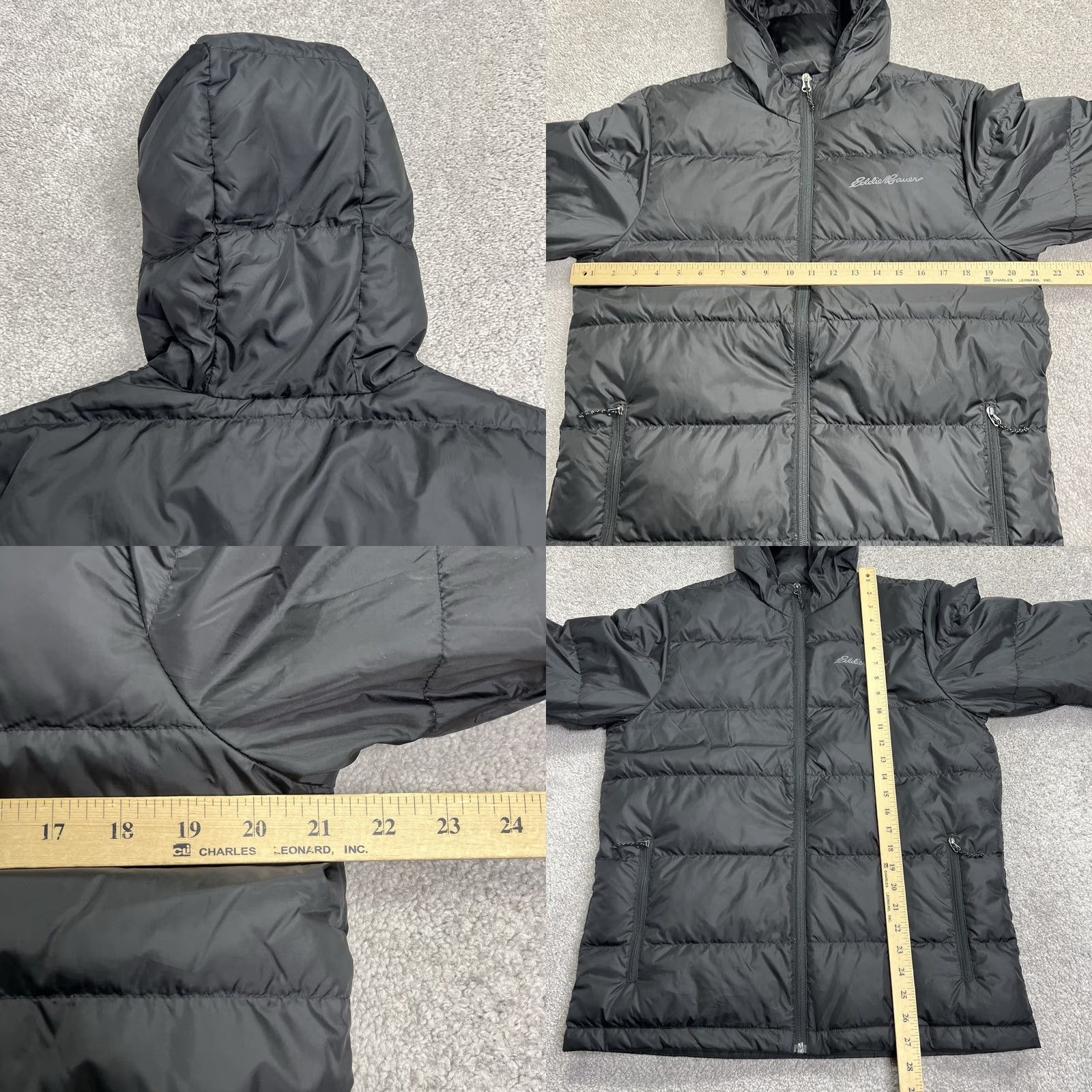 Eddie Bauer Eddie Bauer Hooded Down Jacket Mens M Black EB650 Wide Channel Puffer Coat Size US M / EU 48-50 / 2 - 8 Thumbnail