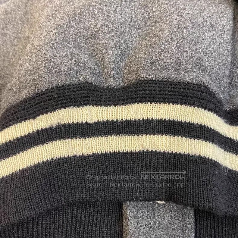 Saint Laurent Paris Saint Laurent Paris Gray Horsehair Patchwork Baseball Jack Size US M / EU 48-50 / 2 - 8 Thumbnail
