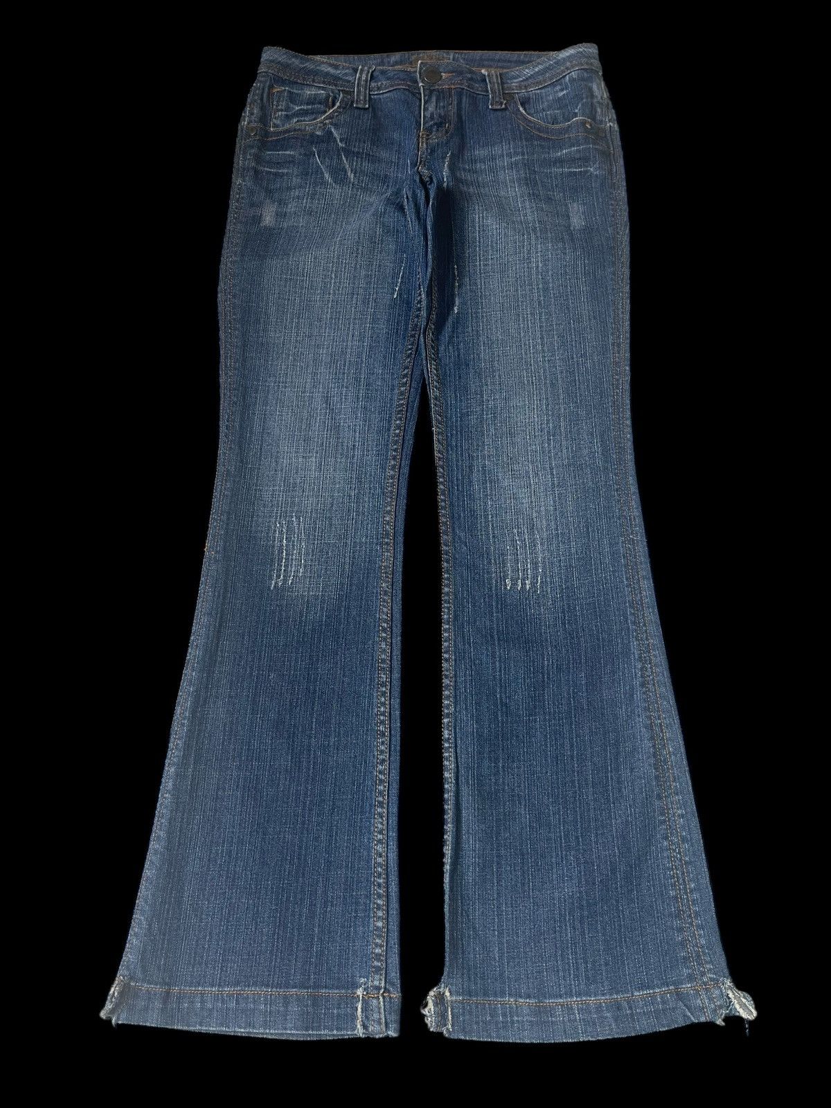Beauty Beast FLARED💥 ZANADI Jeans Low Rise Flare Jeans Denim Size 32" / US 10 / IT 46 - 1 Thumbnail