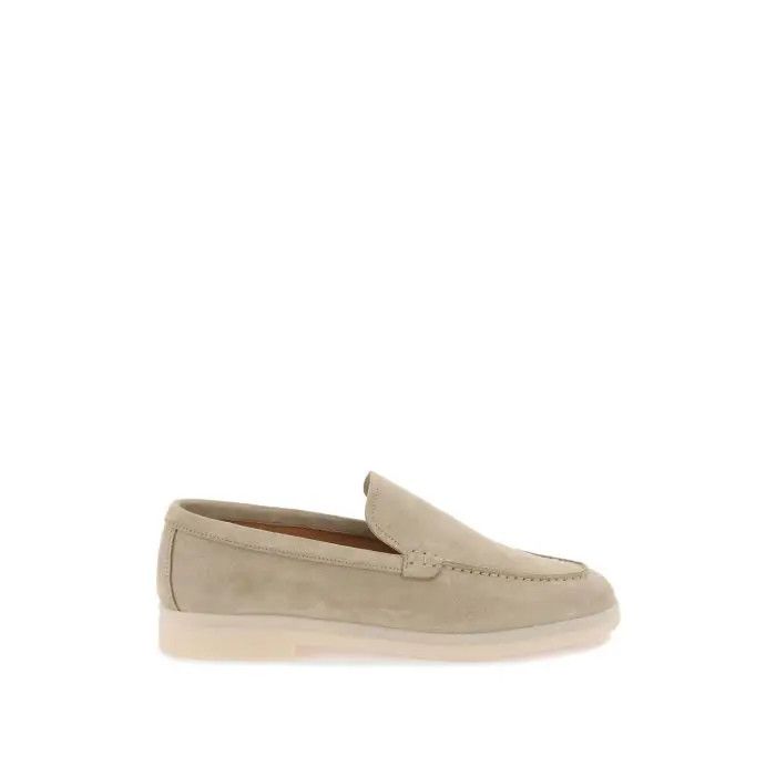 image of Churchs O1S22I1N0424 Suede Leather Moccas In Beige Shoes, Women's (Size 9)