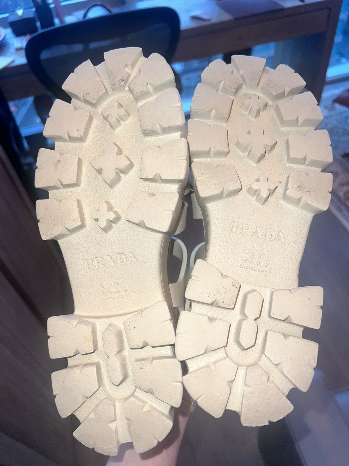 Prada Prada Rubber Monolith sandals in Quartz 39/9 Size US 9 / IT 39 - 5 Thumbnail