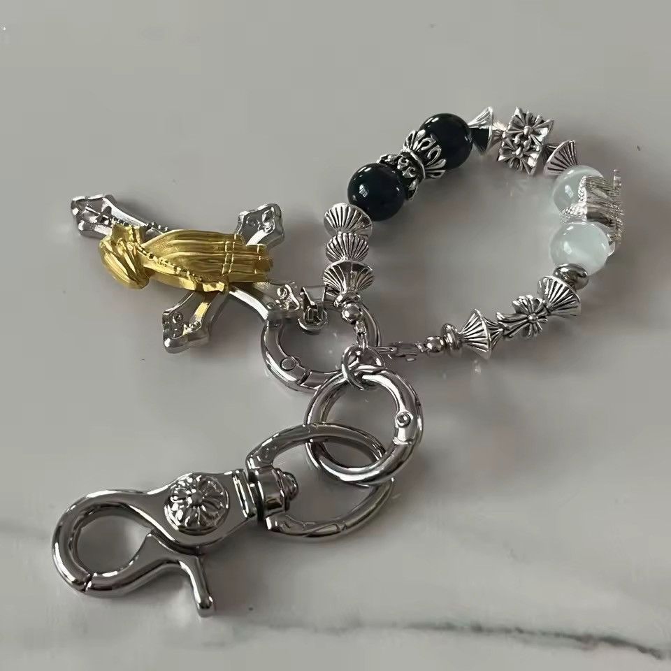 Jewelry Punk Gothic Cross Streetwear Heavy Pants Key Chain Size ONE SIZE - 2 Thumbnail