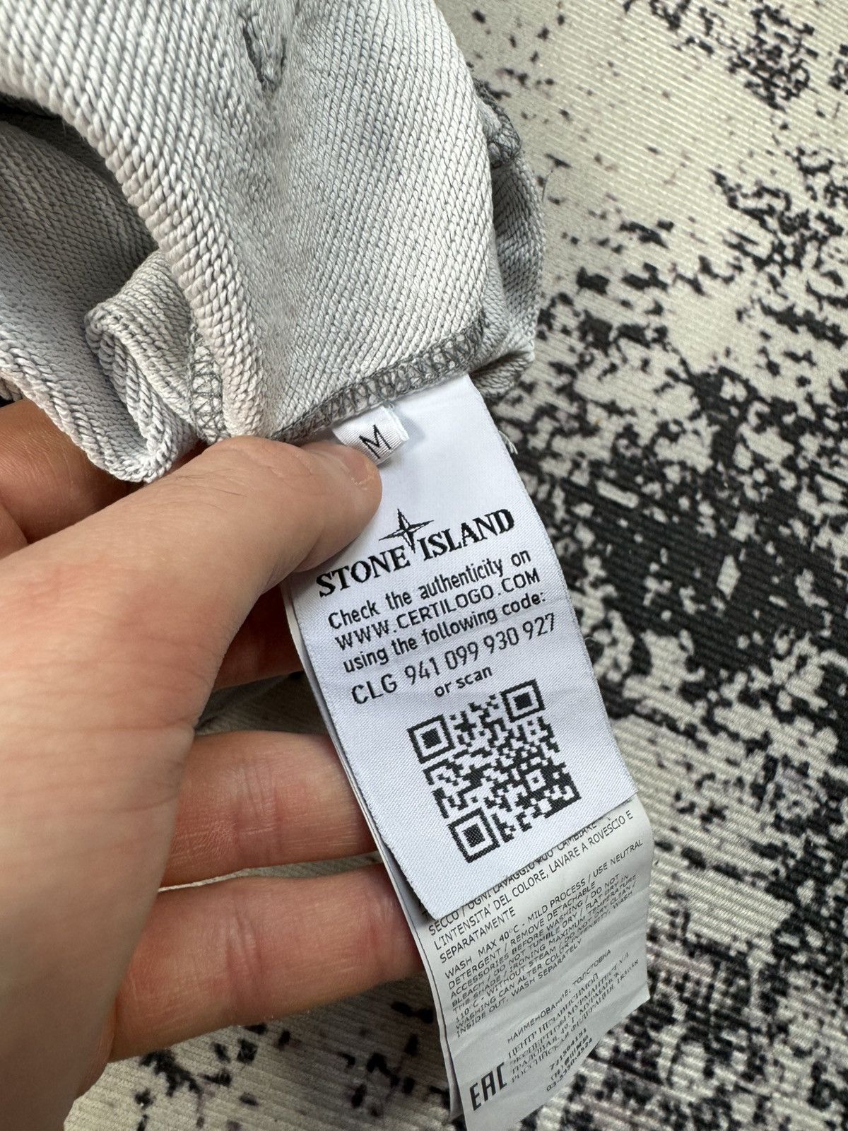 Stone Island × Stone Island Shadow Project Stone Island hoodie Grey logo M Size US M / EU 48-50 / 2 - 6 Thumbnail