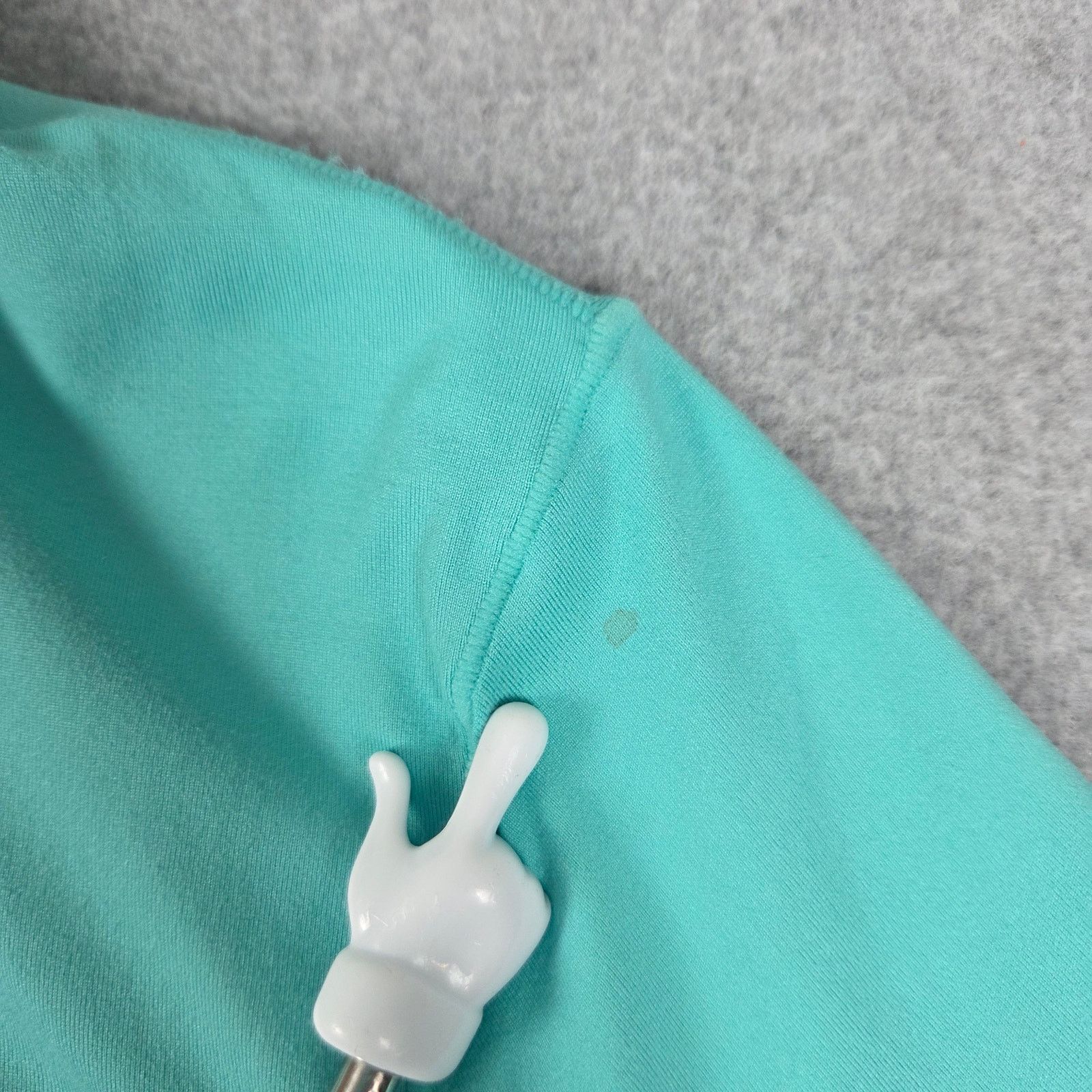 Fabletics Fabletics XL Teal Hoodie Thumbholes, Back and Wrist Pockets Size XL / US 12-14 / IT 48-50 - 4 Thumbnail