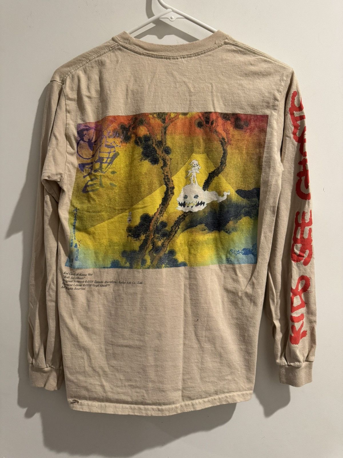 新品　カニエウエスト　キッドカディーCPFM ロングT ラップT ヒップホップ カニエとキッド・カディによるキッズ・シー・ゴーストが新作