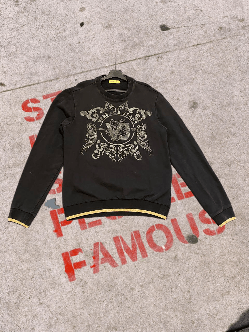 Versace Jeans Couture Vintage VERSACE JEANS COUTURE Medusa Embroidered Sweatshirt Size S / US 4 / IT 40 - 1 Thumbnail
