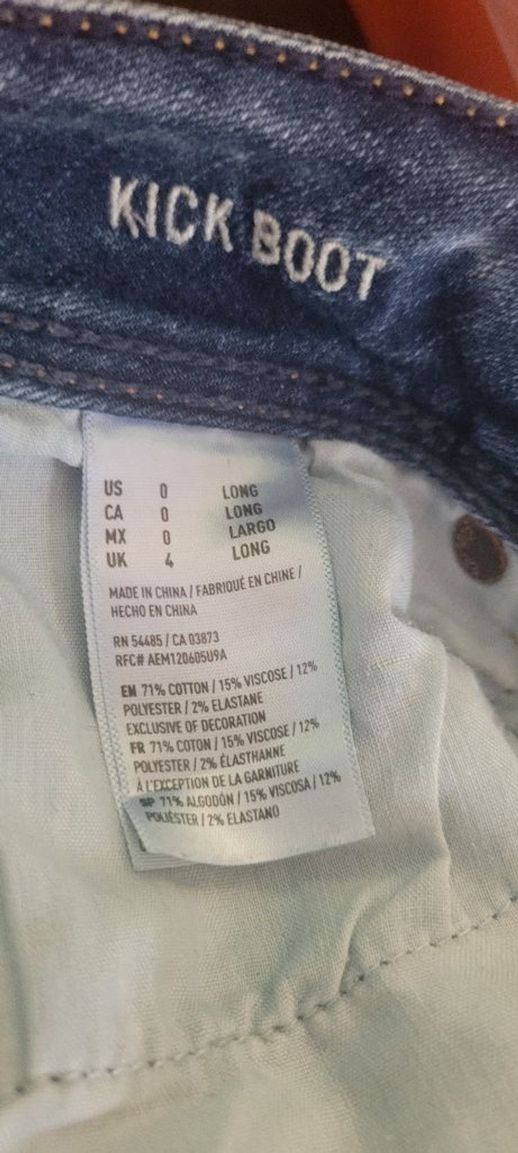 American Eagle Outfitters American Eagle 5 pocket Boot Kick Super Stretch Jeans Size 0 Size 25" / US 0 / IT 36 - 7 Thumbnail
