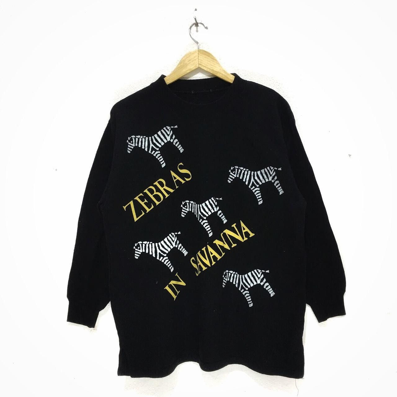 Vintage Vintage ZEBRA SAVANA SAFARI Pop Art Logo Crewneck Size M / US 6-8 / IT 42-44 - 1 Thumbnail