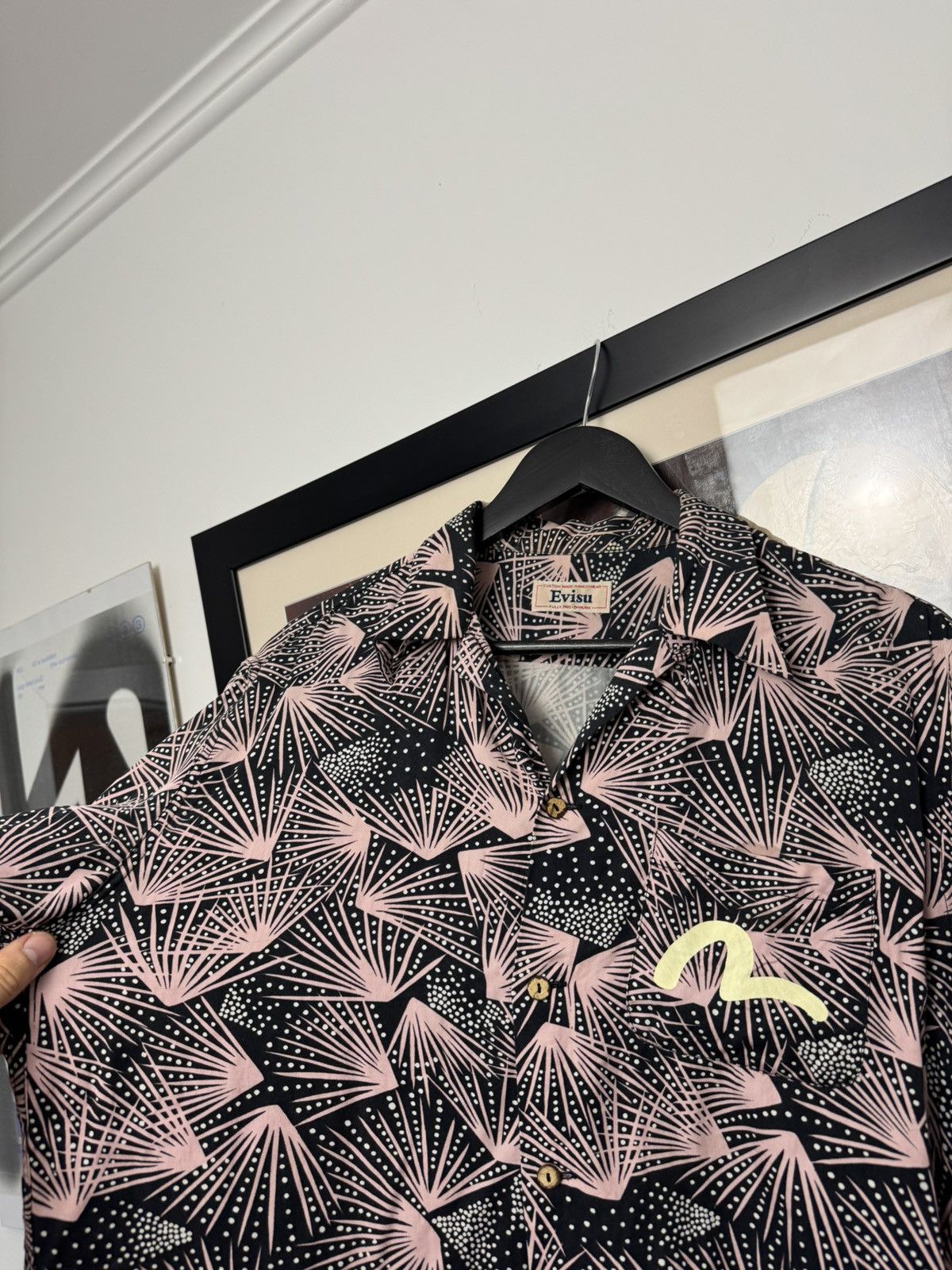 Evisu Vintage 90s Evisu Button Up Shirt Rare Japan Fullprint Hype Size US M / EU 48-50 / 2 - 2 Thumbnail