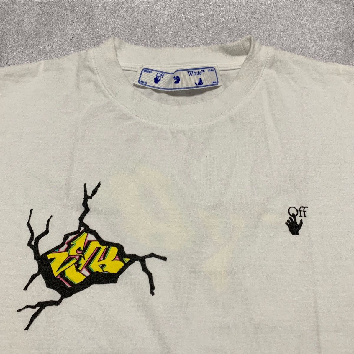 Off-White Off White XS Graffiti Graphic White Tee Virgil Abloh Size US XS / EU 42 / 0 - 3 Thumbnail