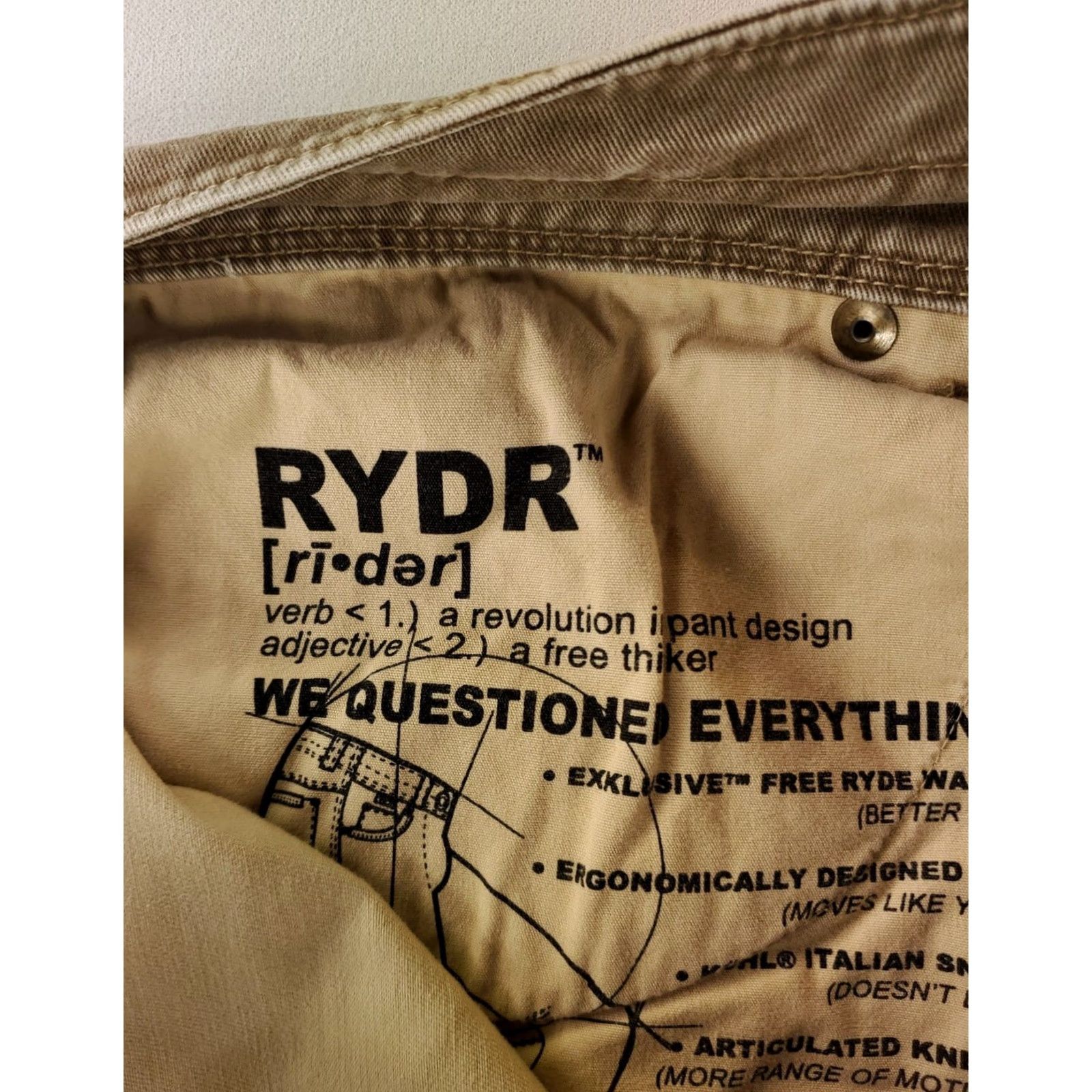 Vintage VINTAGE KÜHL Rydr Pants Jeans Brown Mens 36x32 36x29 Actual Dye Patina Hiking Pants Size US 36 / EU 52 - 7 Thumbnail