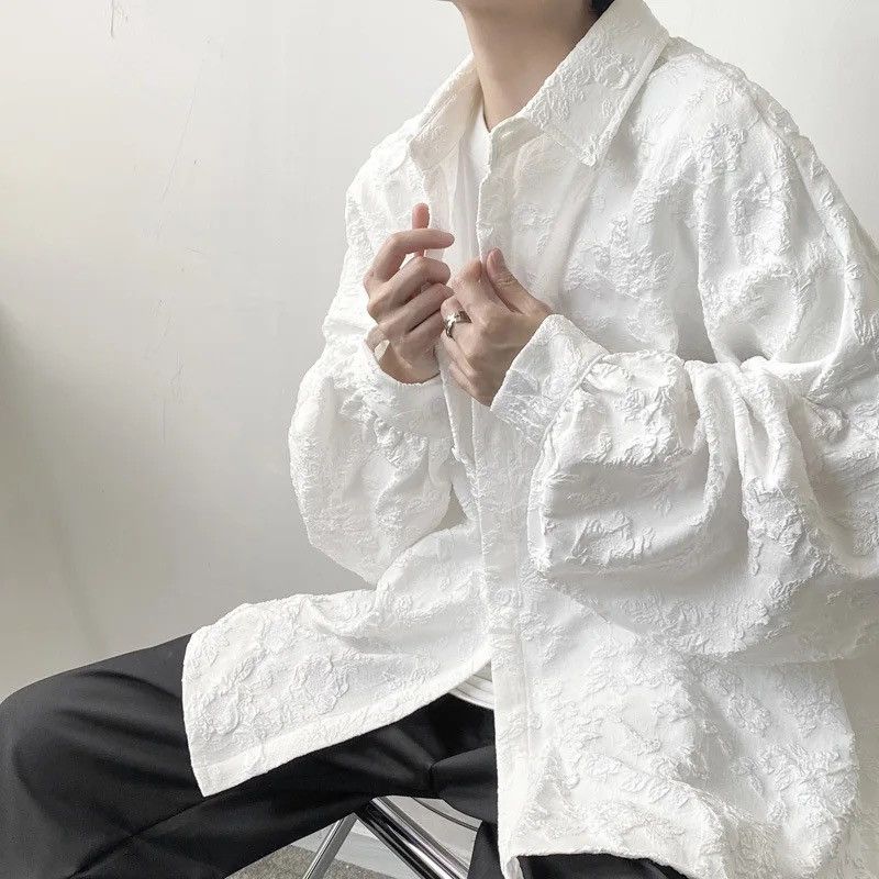 Japanese Brand × Vintage Streetwear Japanese Retro Style Shirt Long Sleeve Size US L / EU 52-54 / 3 - 2 Thumbnail