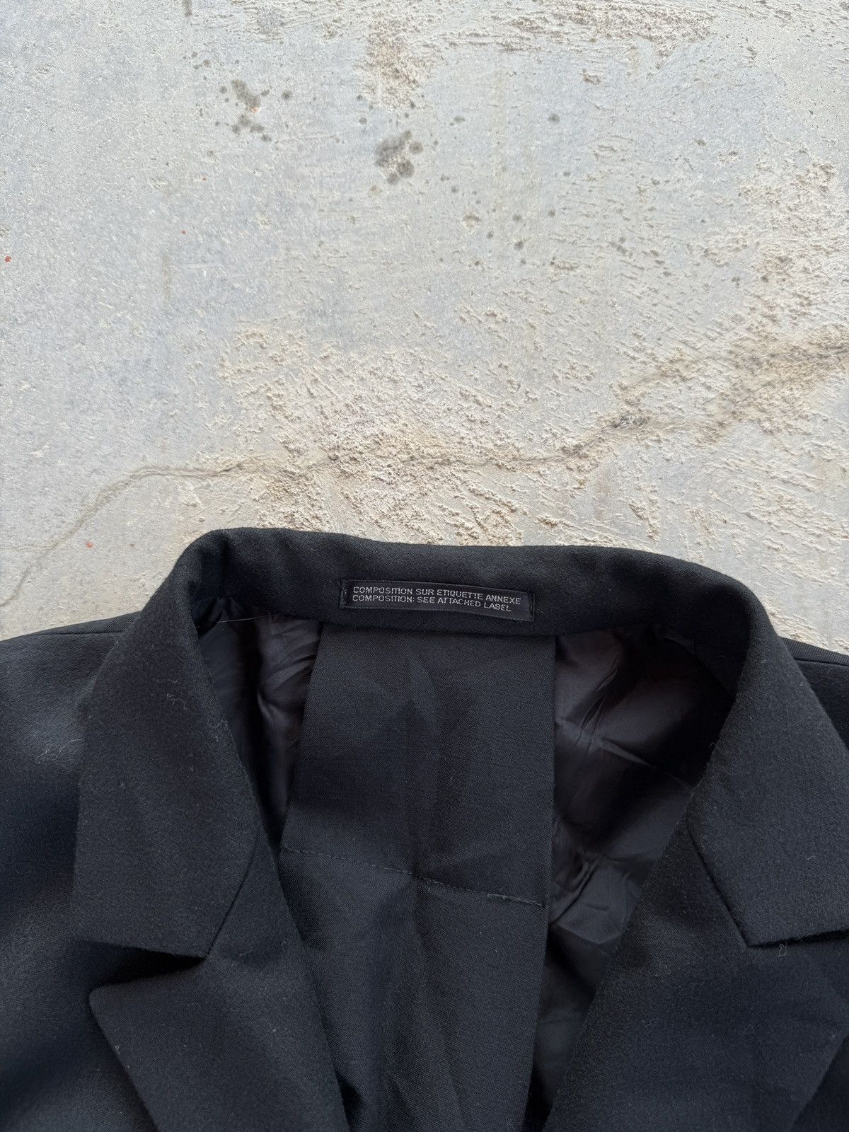 Yohji Yamamoto Vintage 1990s Yohji Yamamoto Back Pleated Jacket Size 38L - 2 Thumbnail