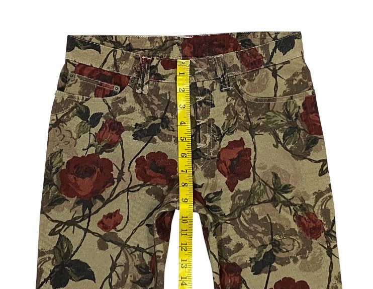 Tornado Mart 💃 Tornado Mart Japan Flare Printed Flower Stretch Jeans Size 28" / US 6 / IT 42 - 14 Thumbnail