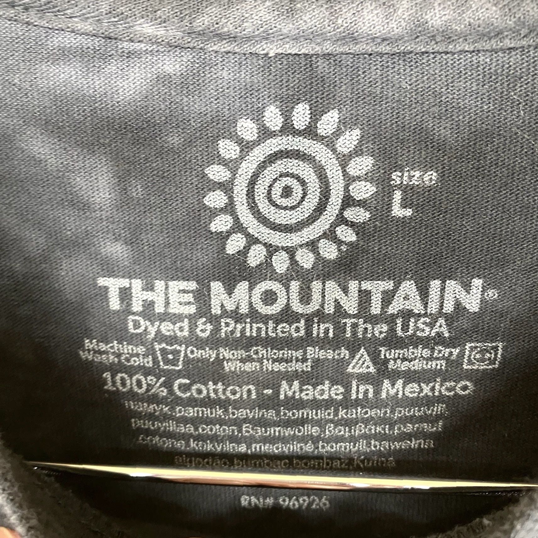The Mountain The Mountain T Shirt Mens Large Big Face Dog Labrador Black Gray Tie Dye Shirt Regular Short Sleeve Crew Neck Tie Dye Size US L / EU 52-54 / 3 - 4 Thumbnail