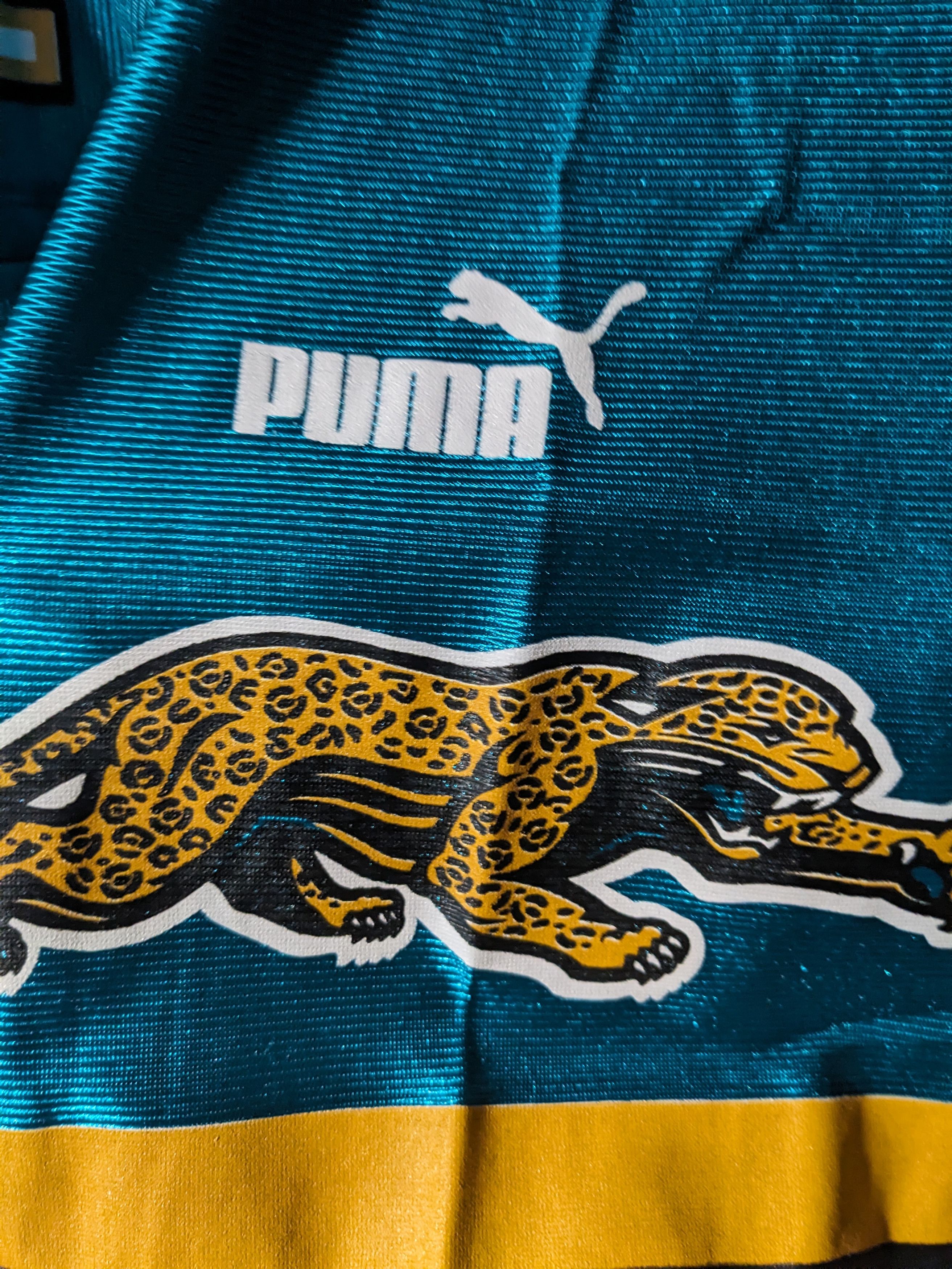 NFL × Vintage Vintage Jacksonville Jaguars Brunell NFL Football Jersey Size US L / EU 52-54 / 3 - 4 Thumbnail