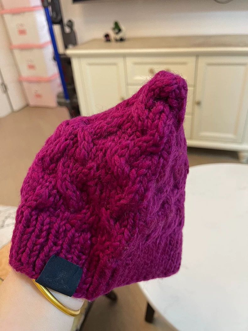 Vivienne Westwood Vivienne Westwood Saturn Wool Knit Cap Size ONE SIZE - 3 Thumbnail