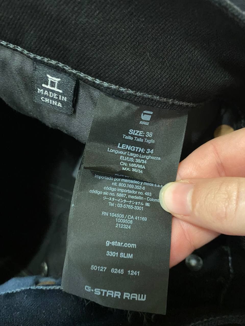 G-Star G-Star Skinny Jeans Slim Fit Black Straight Leg Denim Size US 38 / EU 54 - 3 Thumbnail