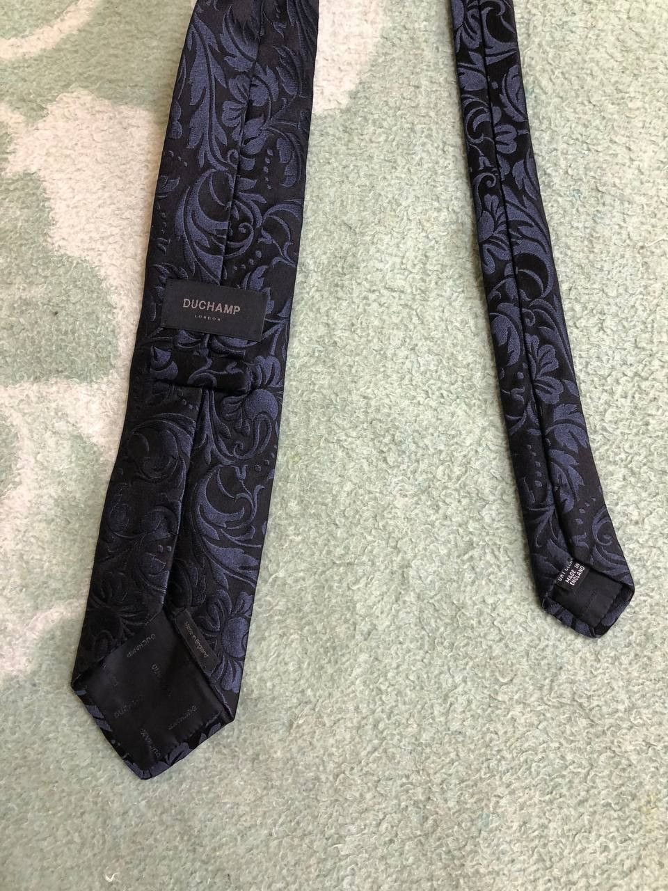 Duchamp London DUCHAMP London Flower Print Luxury Silk Tie Made In Engl Size ONE SIZE - 7 Thumbnail