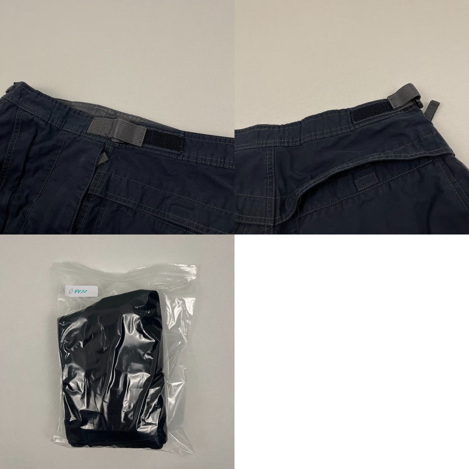 Vintage VINTAGE Old Navy Pants Mens 31 x 30 Dark Blue Gray Wide Skater Grunge Utility Cargo Size US 31 - 9 Thumbnail