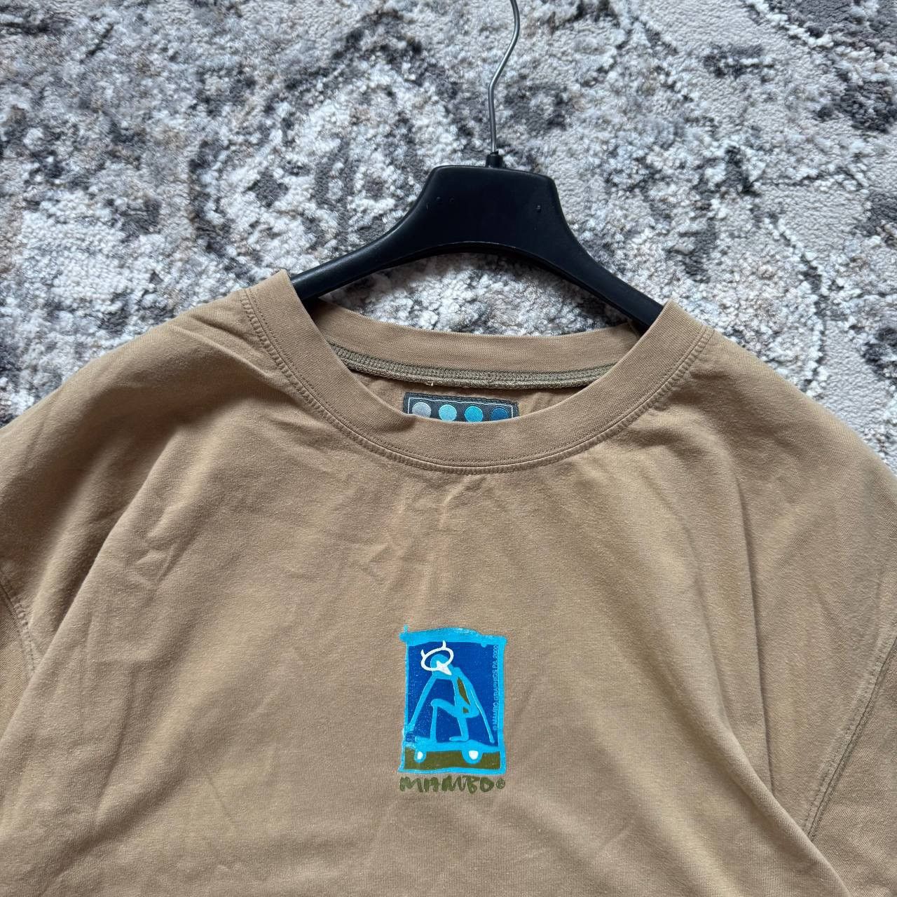 Mambo Vintage Mambo Skate Retro Beige Baggy Oversize Tee Shirt Size US XL / EU 56 / 4 - 3 Thumbnail