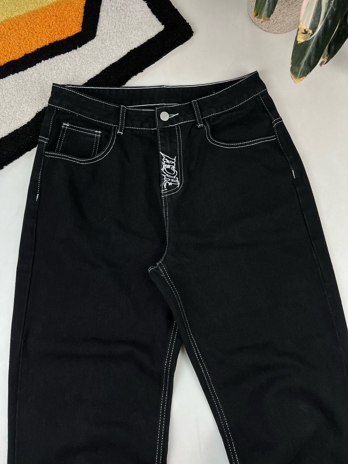Other skull jeans baggy pants wide leg Size US 30 / EU 46 - 4 Thumbnail