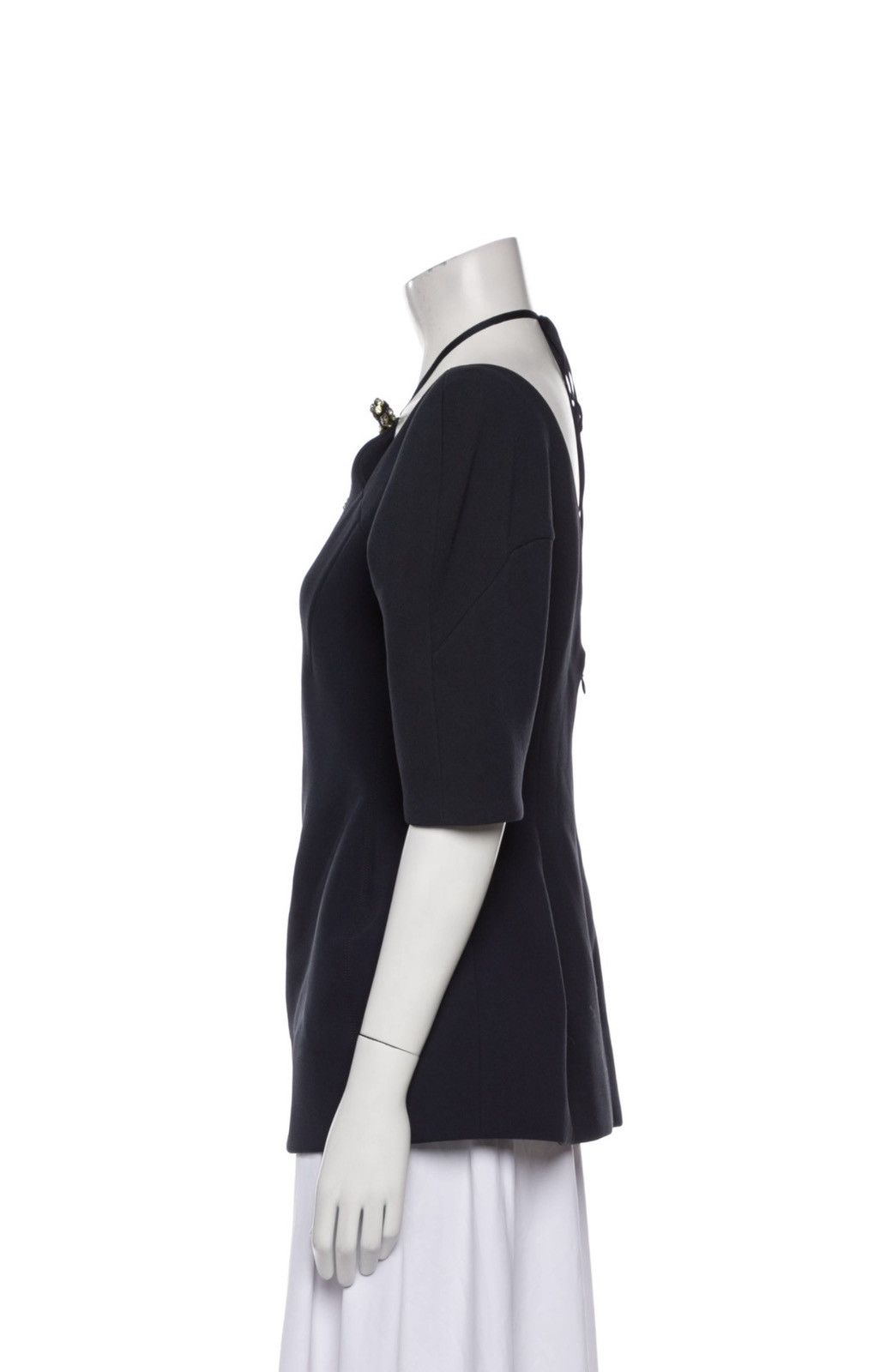 Marni Marni crystal-bow bonded-crepe dress Size ONE SIZE - 3 Thumbnail