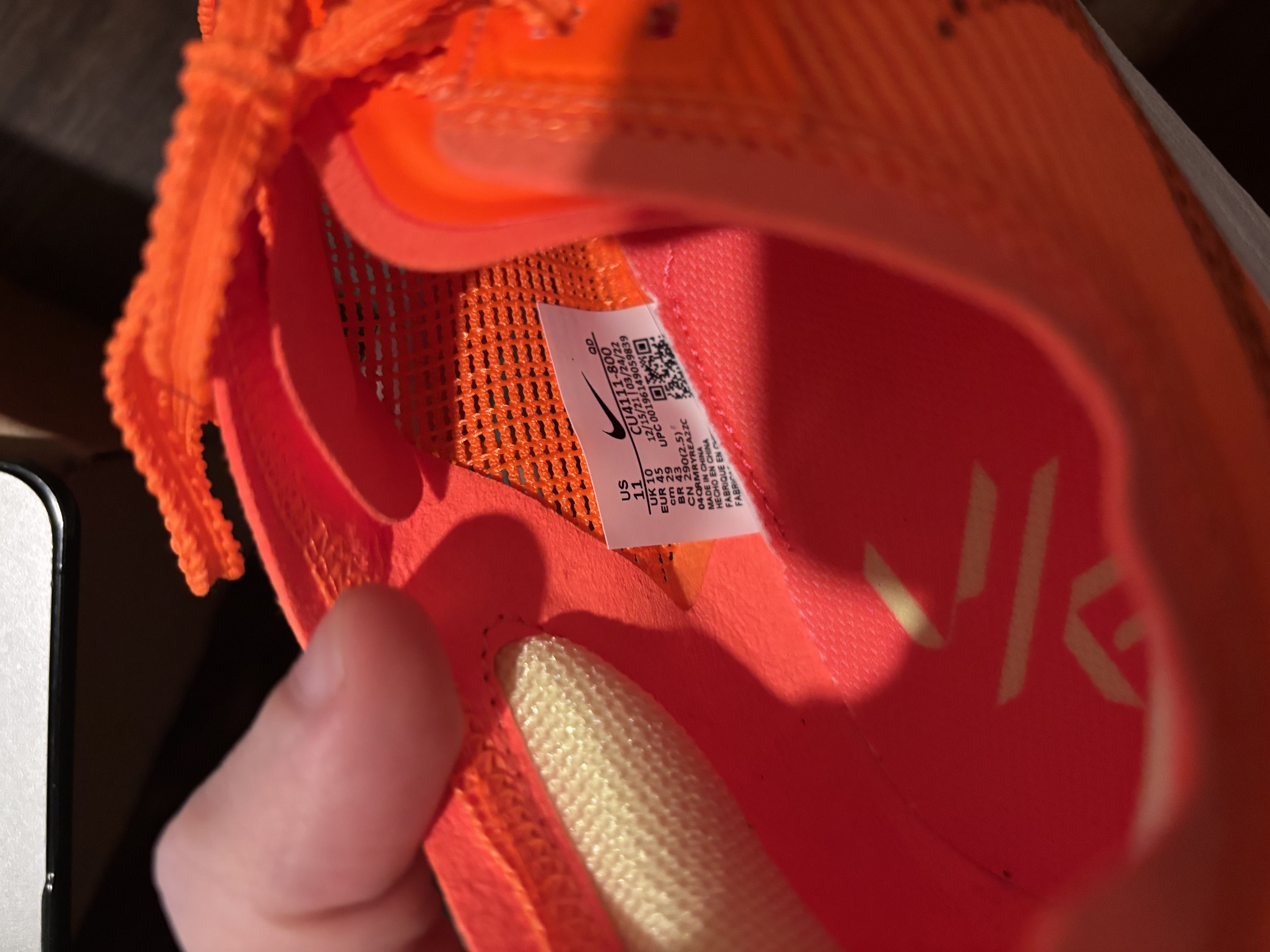 Nike NIKE ZOOMX VAPORFLY NEXT%2 TOTAL ORANGE/BLACK 11M 29CM 45EUR Size US 11 / EU 44 - 8 Thumbnail
