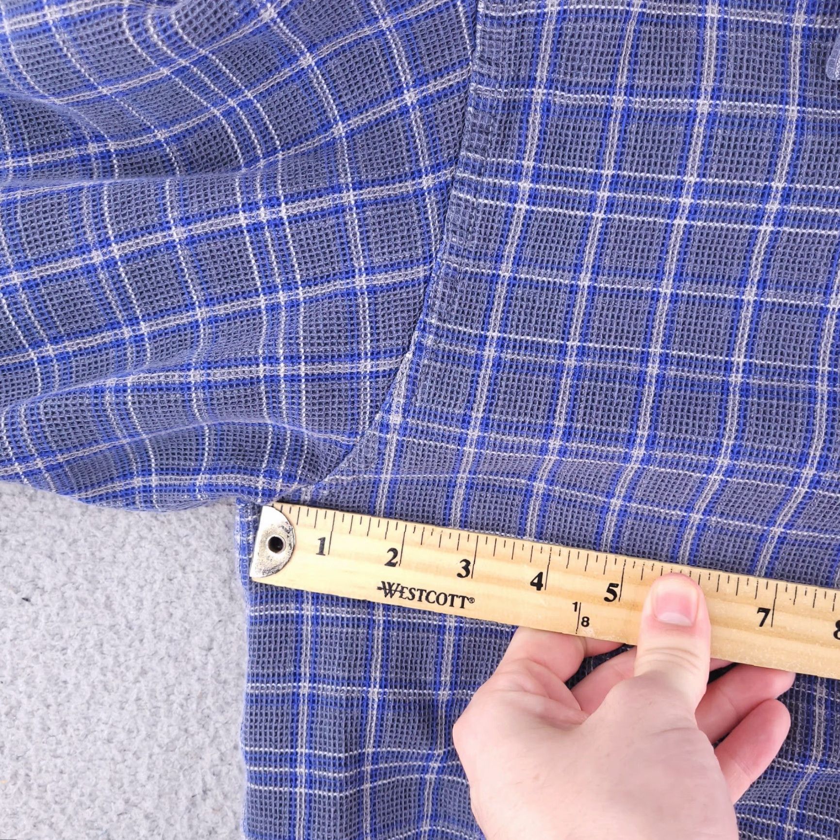 Tommy Hilfiger VINTAGE Tommy Jeans Flannel Shirt Mens L Blue 90s Thick Long Sleeve Button-Up Plaid Size US L / EU 52-54 / 3 - 4 Thumbnail