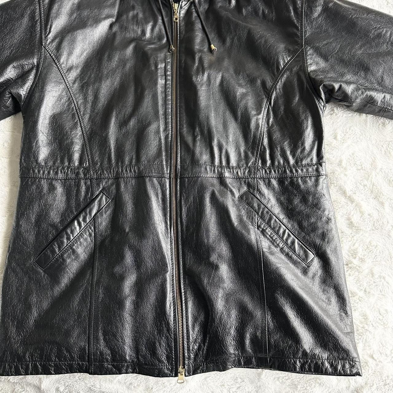 Wilsons Leather Vintage Wilsons Leather Jacket Coat Womens M Black Full Zip Size M / US 6-8 / IT 42-44 - 4 Thumbnail