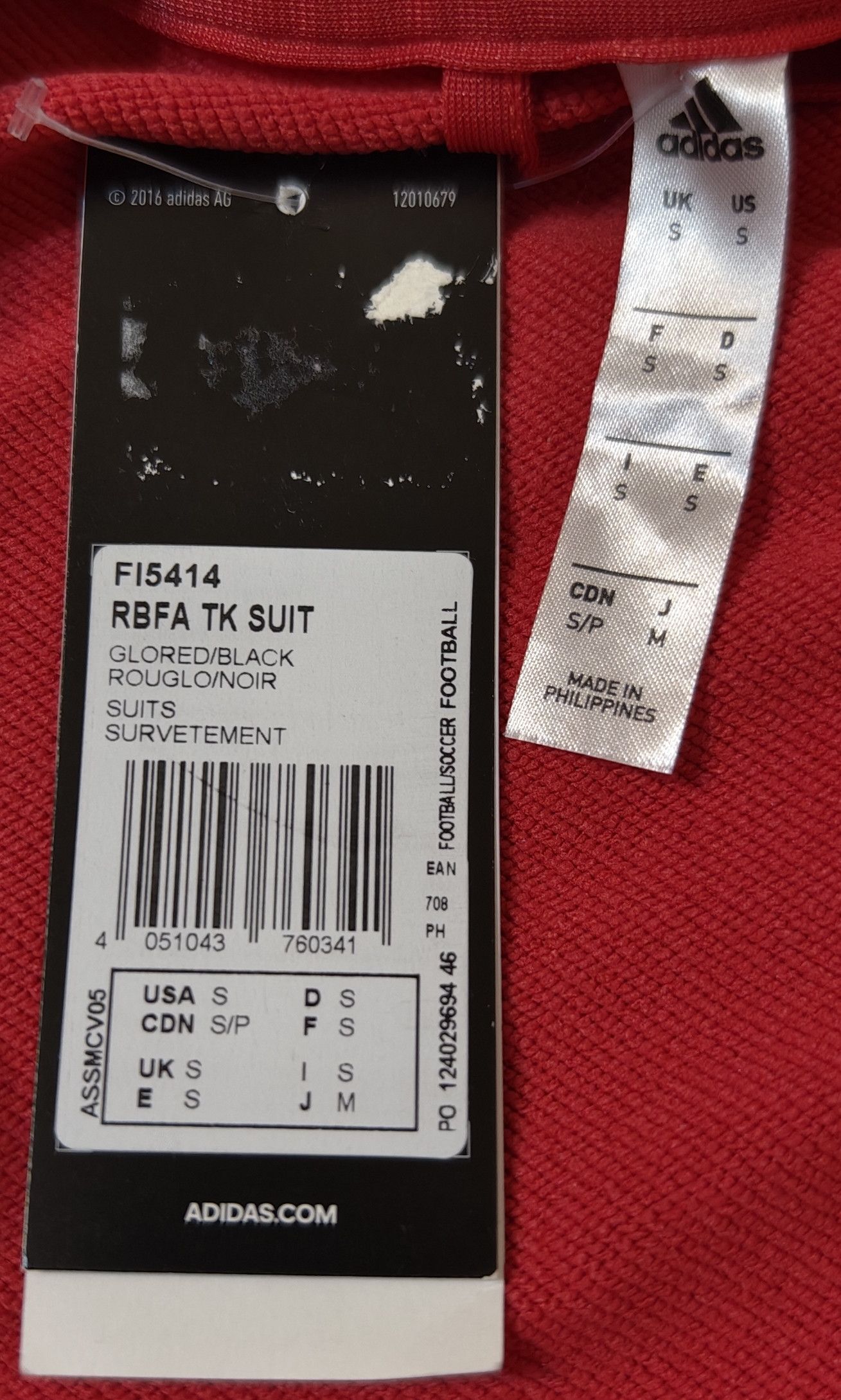 Adidas Belgium Belgique Adidas tracksuit Size US S / EU 44-46 / 1 - 3 Thumbnail