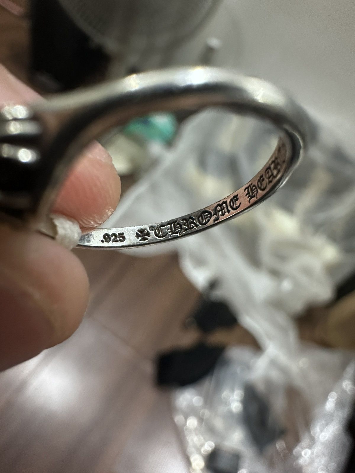 Chrome Hearts Chrome Hearts Bubblegum Mini Half Cross Ball Ring Size ONE SIZE - 5 Thumbnail