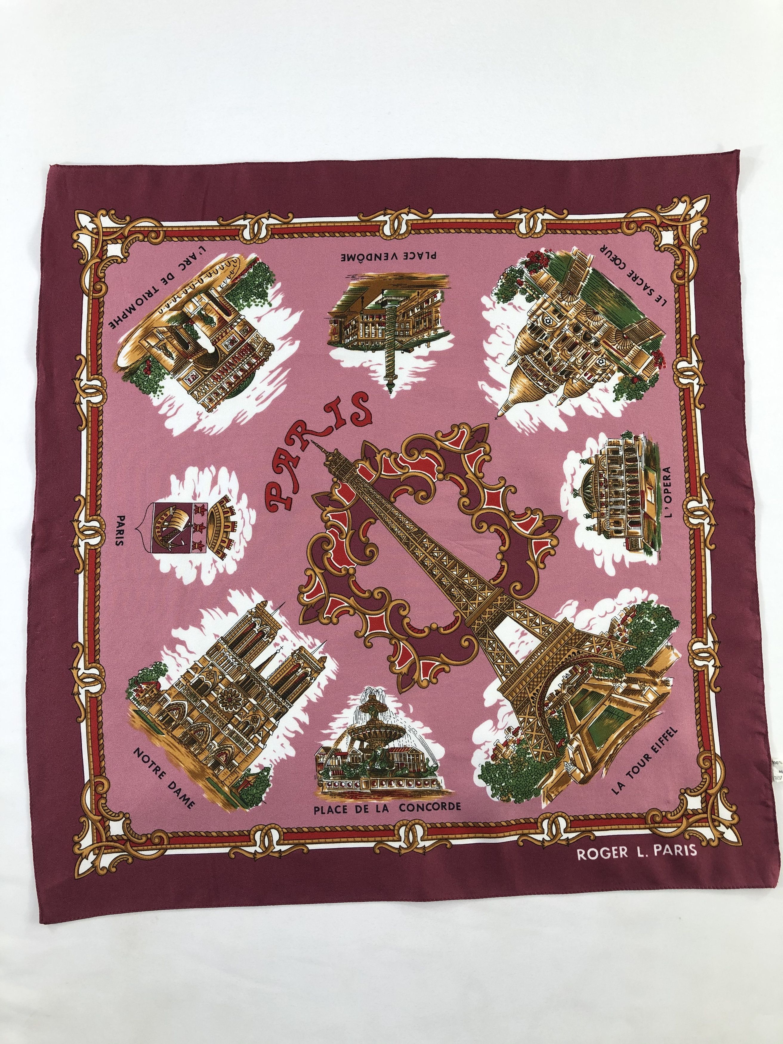 Designer Roger L. Paris Handkerchief / Bandana / Neckerchief Size ONE SIZE - 2 Thumbnail