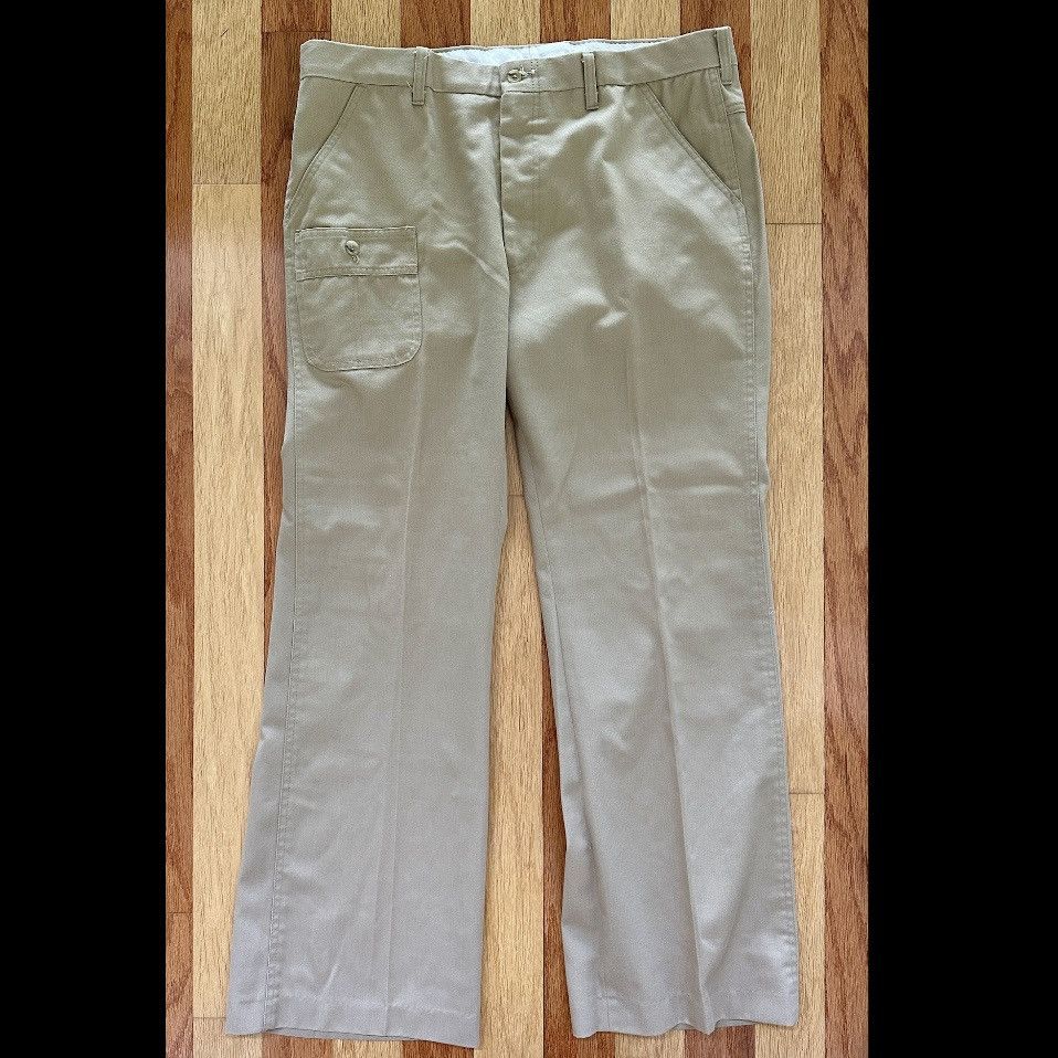 Levi's Vintage Clothing VINTAGE 1970s LEVI'S PANATELA CHINO PANTS WIDE FLARE 38/32 Size US 38 / EU 54 - 2 Thumbnail