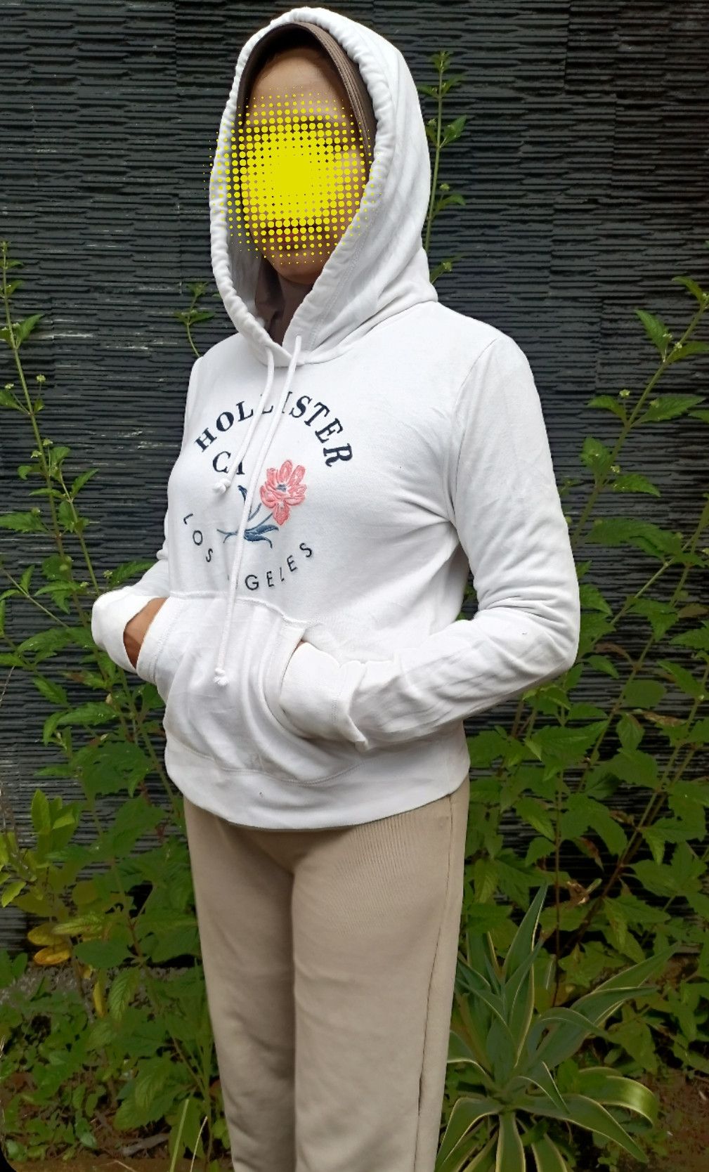 Hollister × Le Grande Bleu (L.G.B.) HOLLISTER CA 🌸 LOS ANGELES WHITE HOODIE Size US M / EU 48-50 / 2 - 6 Thumbnail