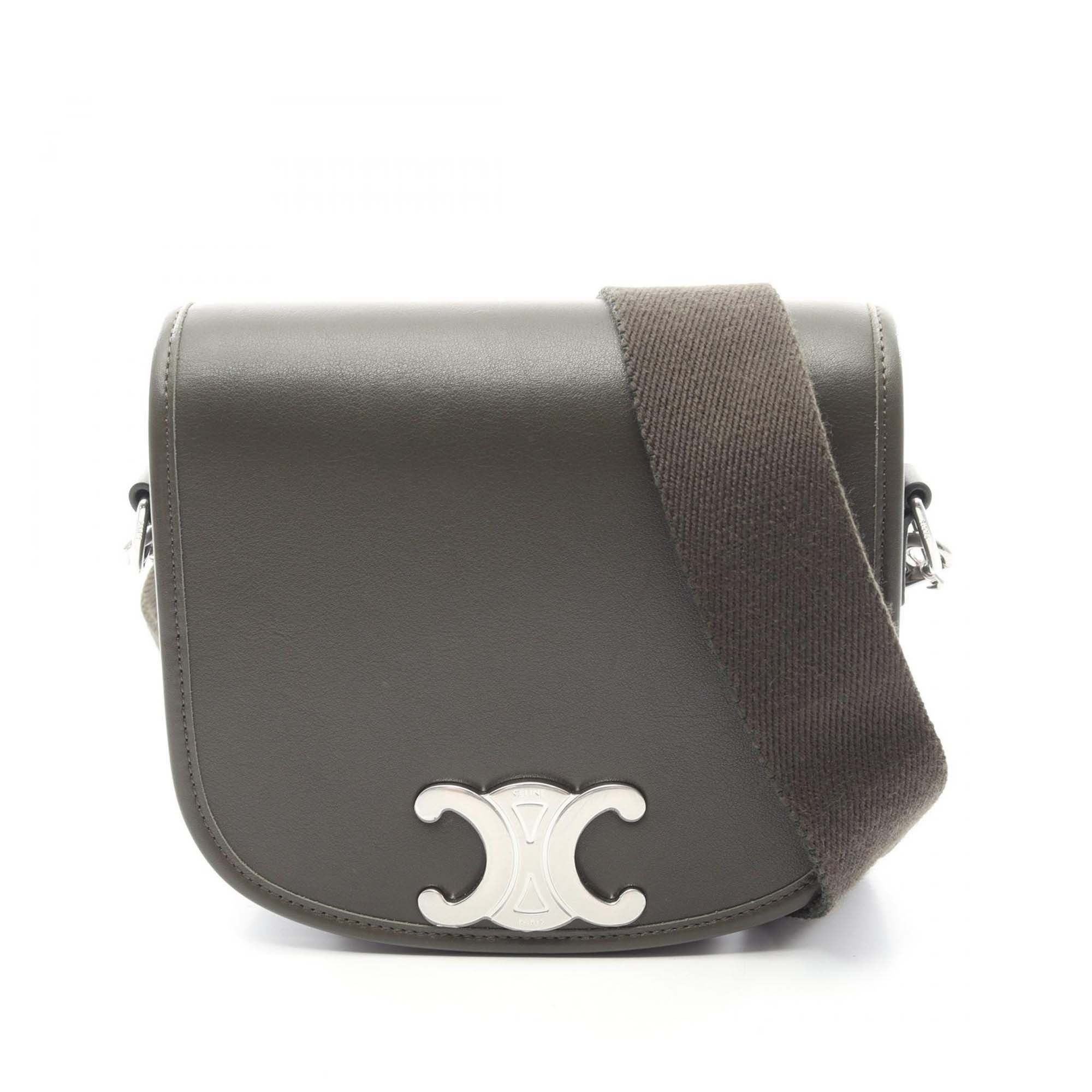 Celine Shiny Calfskin Besace Clea Satchel Size ONE SIZE - 1 Thumbnail