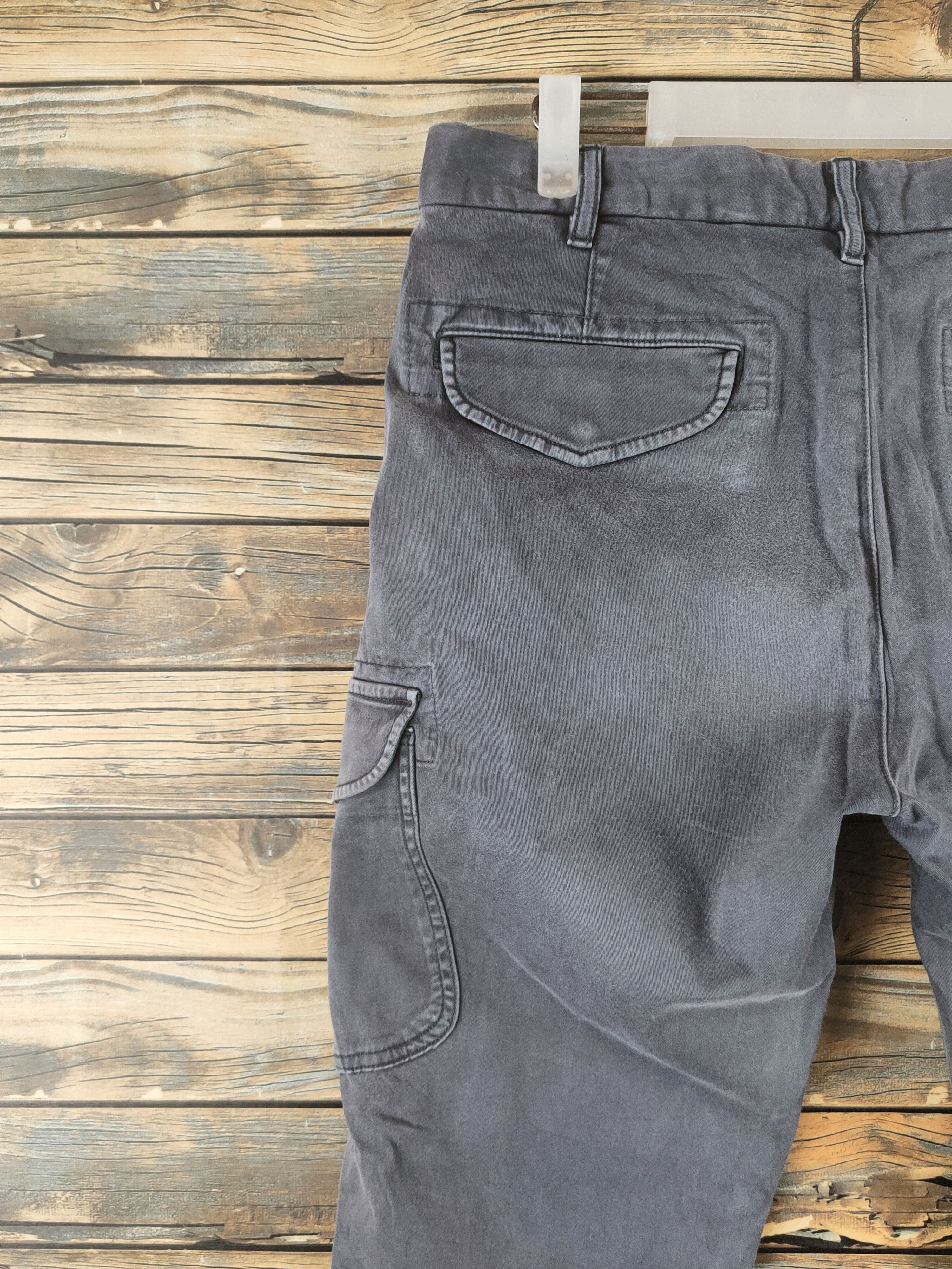 Japanese Brand DL Uniqlo Dark Gray Multipocket Cargo Pants #46-324 Size US 32 / EU 48 - 8 Thumbnail