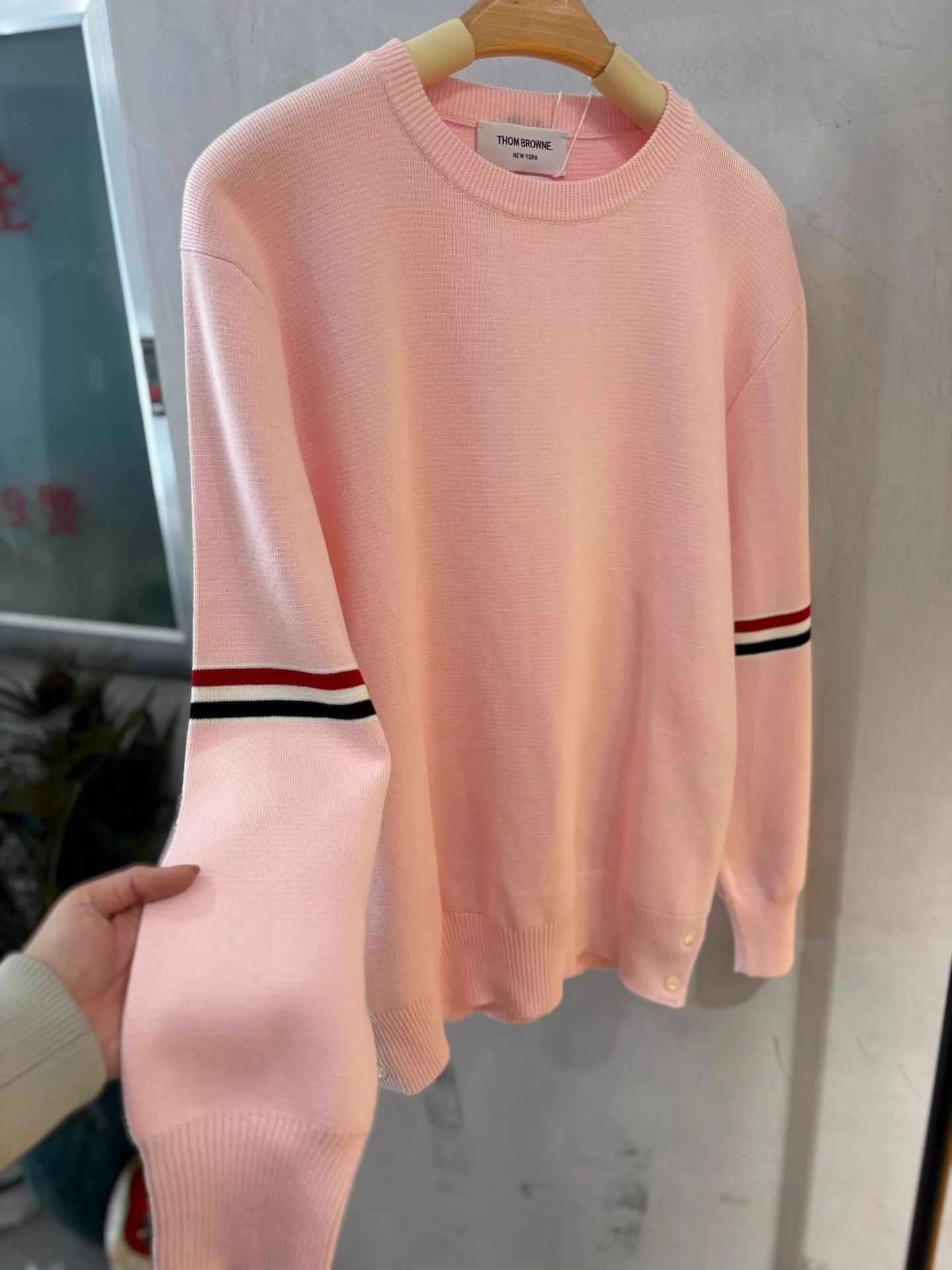 Thom Browne THOM BROWNE Sakura Pink Knit Sweatshirt Deadstock S2 Size XS / US 0-2 / IT 36-38 - 5 Thumbnail